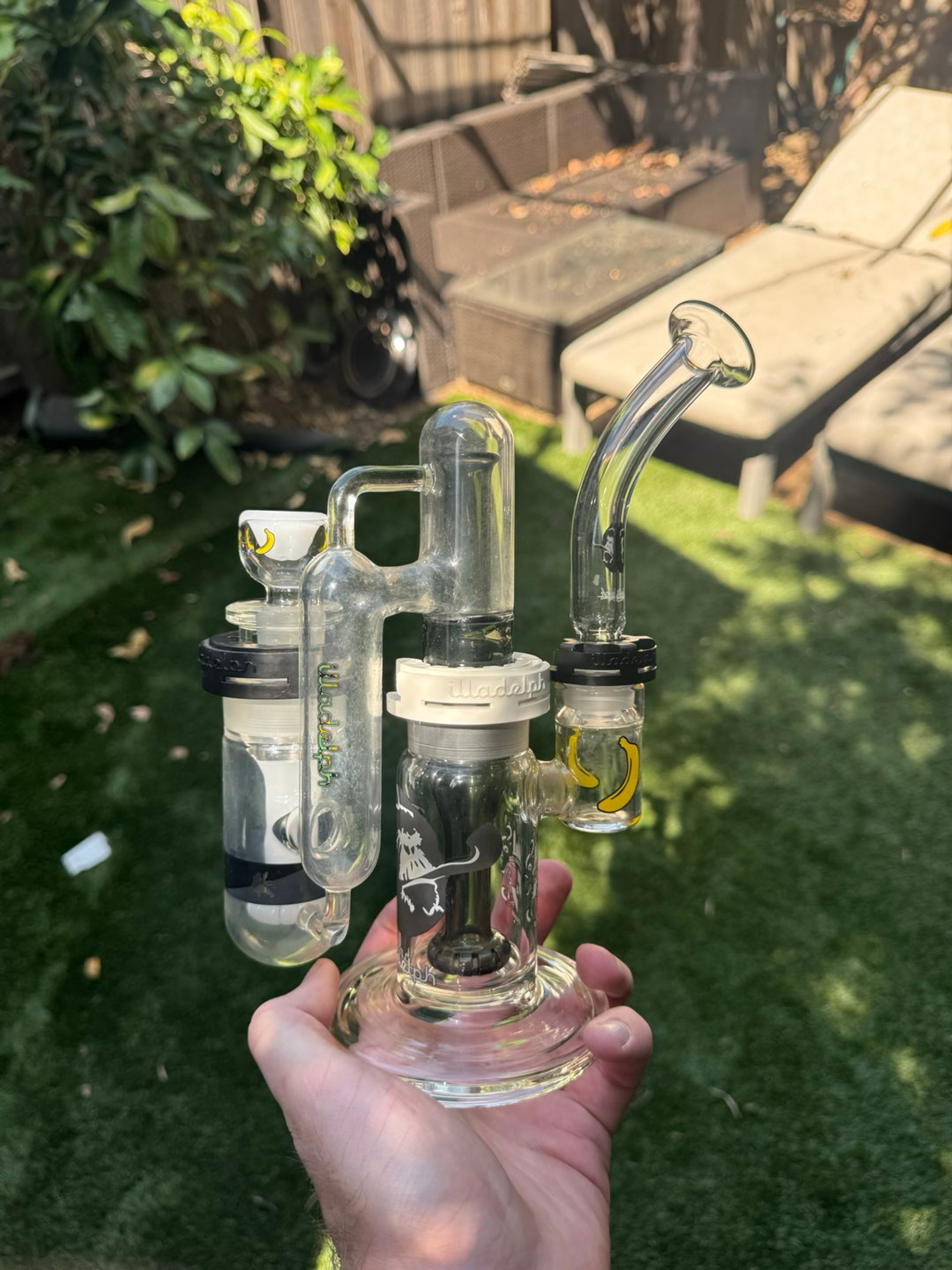 Preview pic of Smoking monkey bubbler with stackable ash catcher