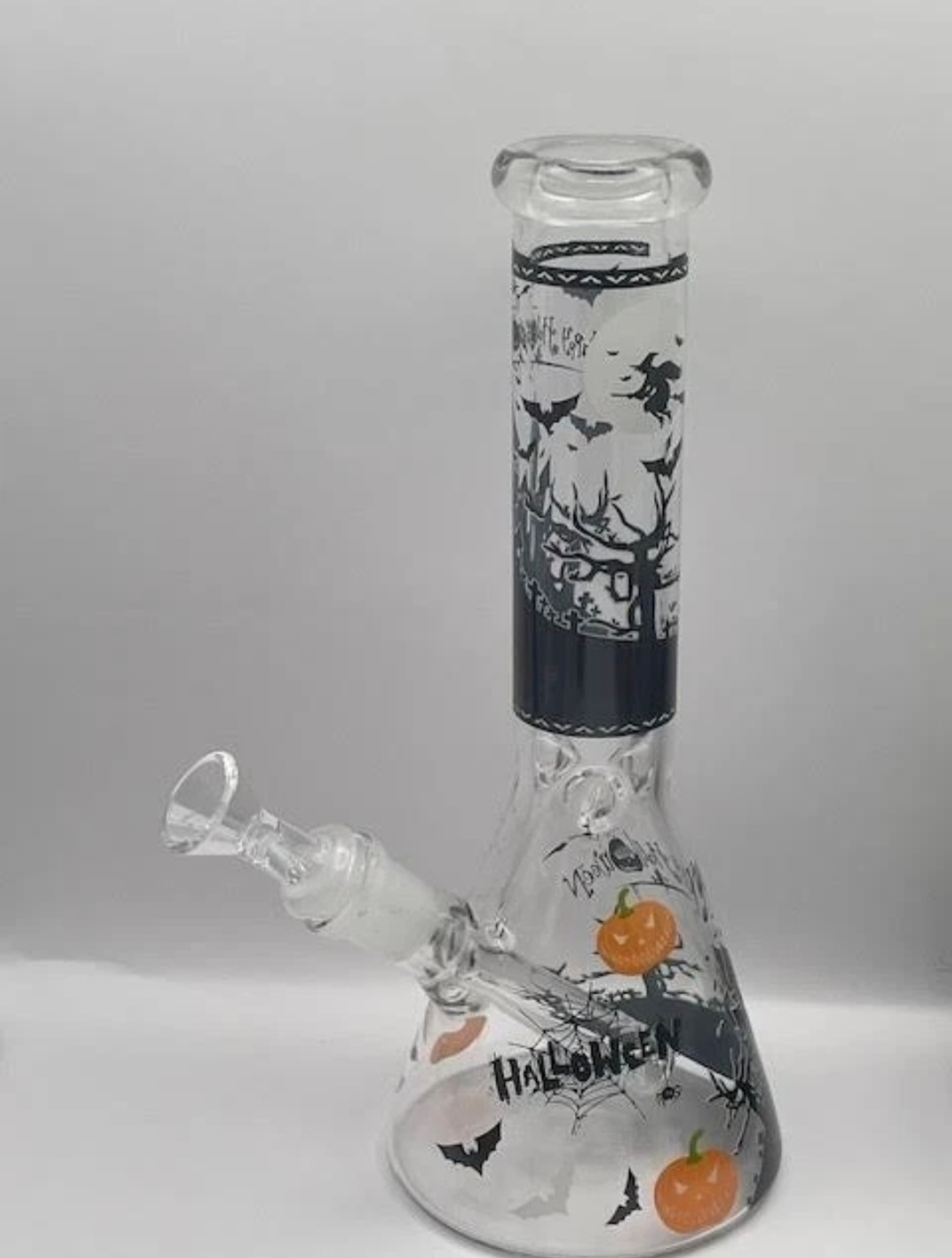 10' Halloween Design Glass Water Bong W/ 14mm Bowl image 0