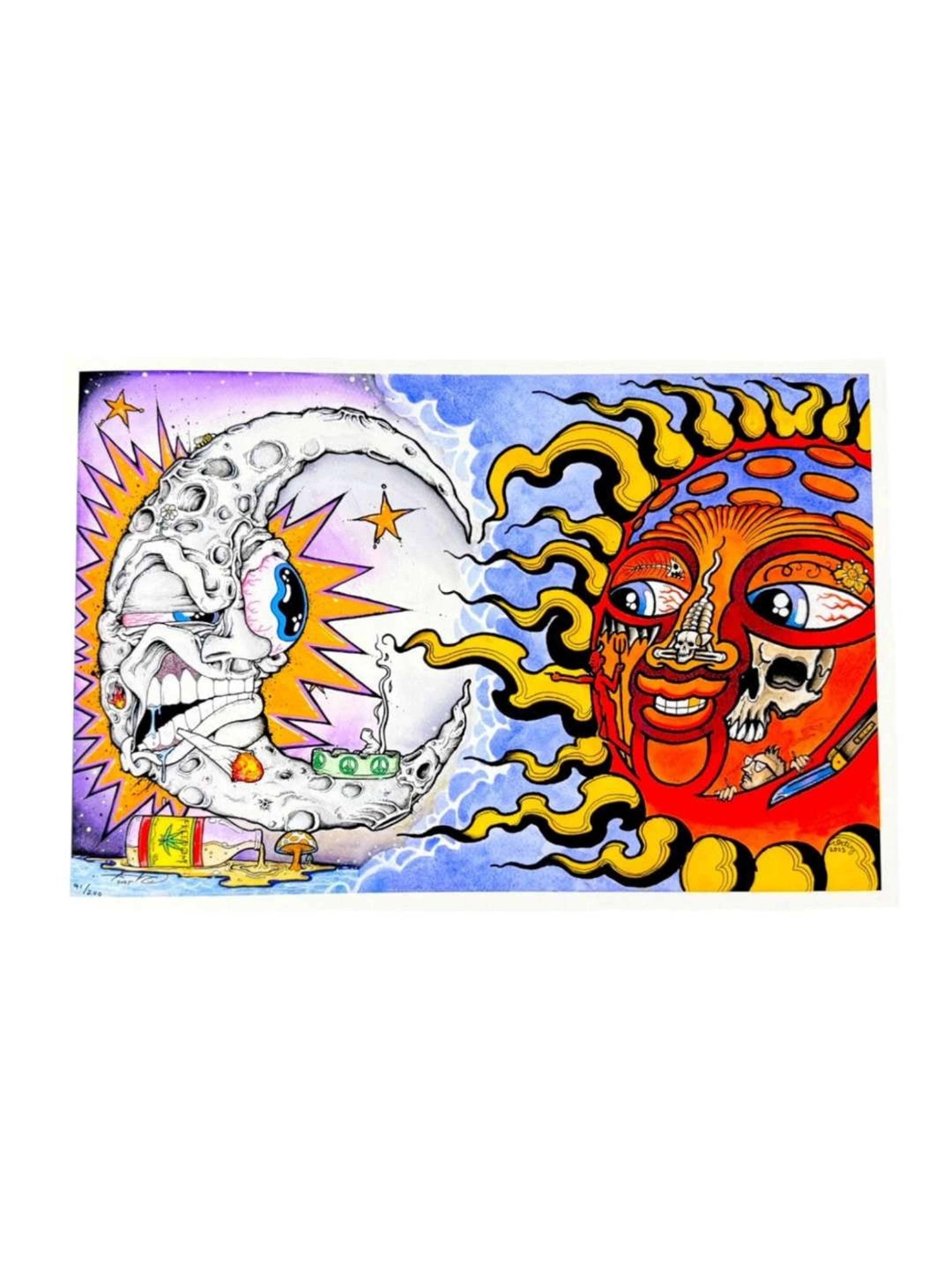 Preview pic of Aaron Brooks x Opie Ortiz "Smoke 2" Print