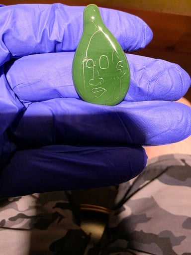 Preview pic of Voorhees etched pendant