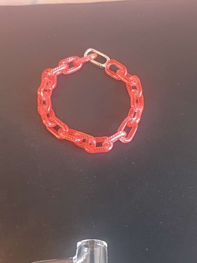 Preview pic of 8.5" mini link bracelet NS Poppy