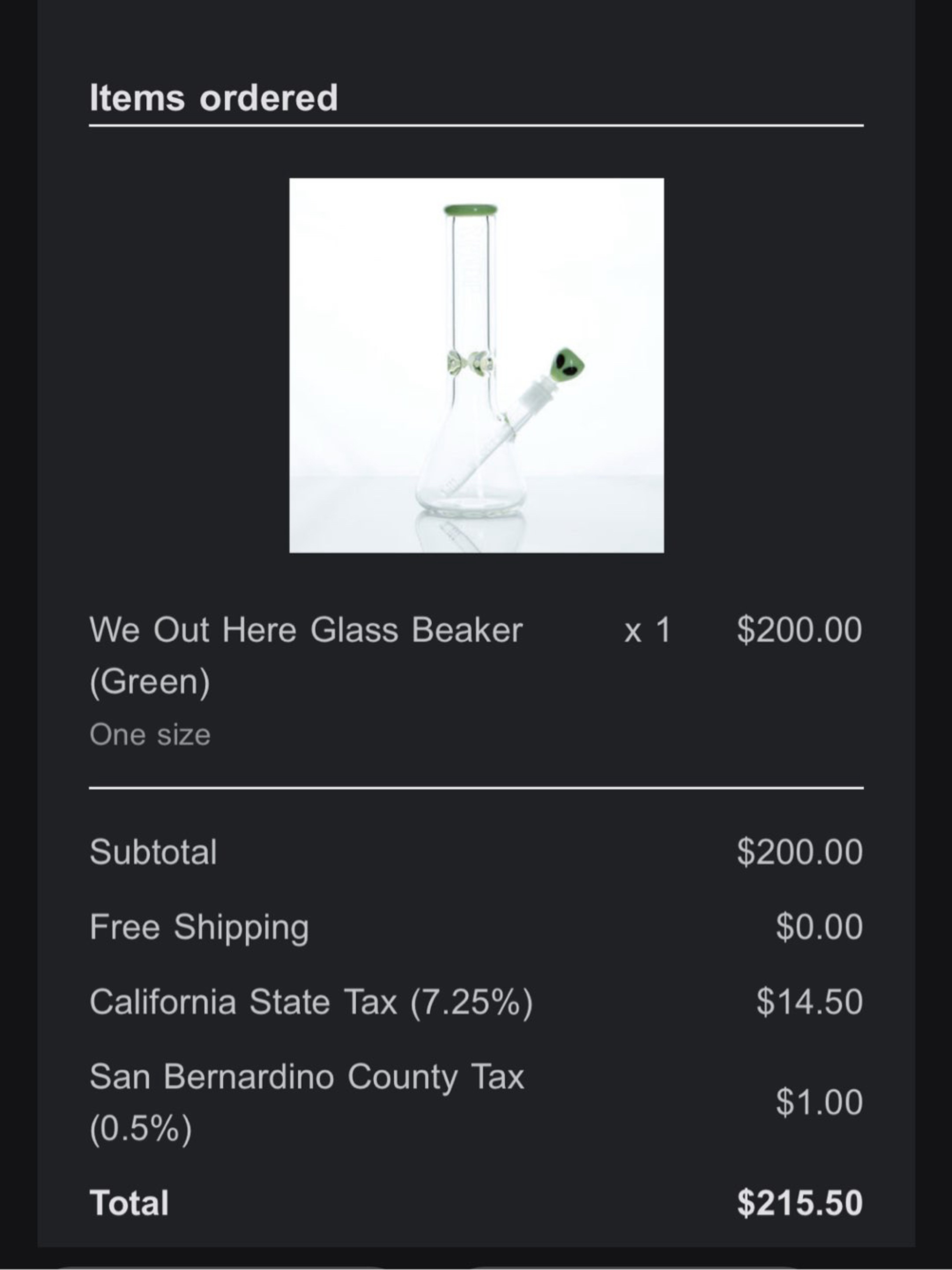 Preview pic of Ripndip Bong BRAND NEW UNUSED