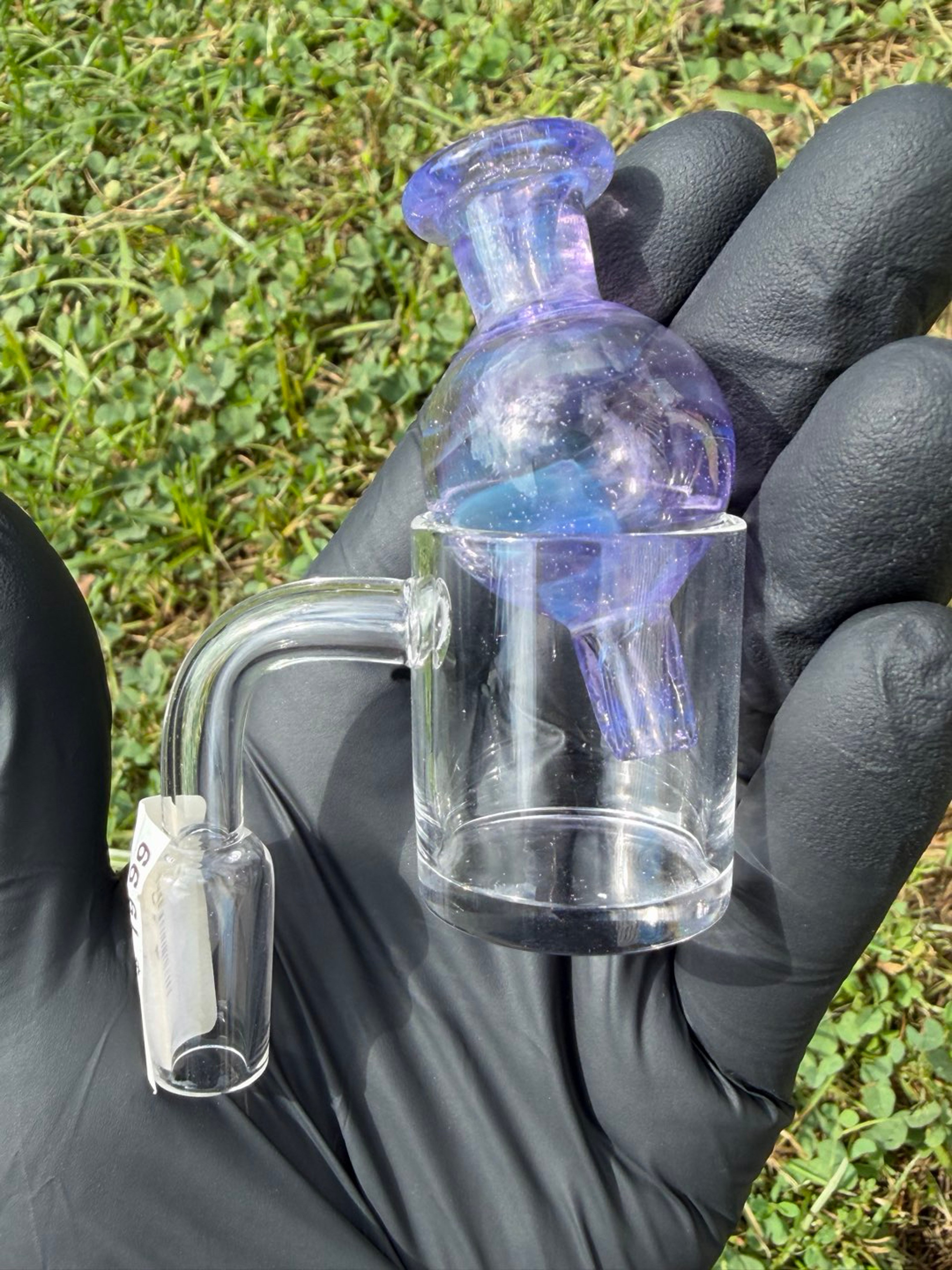 Custom 30mm bubble cap purple image 0