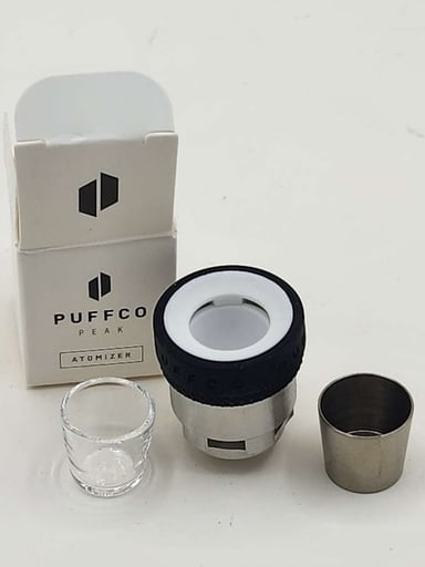Preview pic of Puffco Peak OG Atomizer w/ bonus quartz and titanium cup