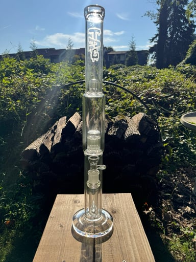 Preview pic of TAG Thick Ass Glass Straight Neck Perc Bong