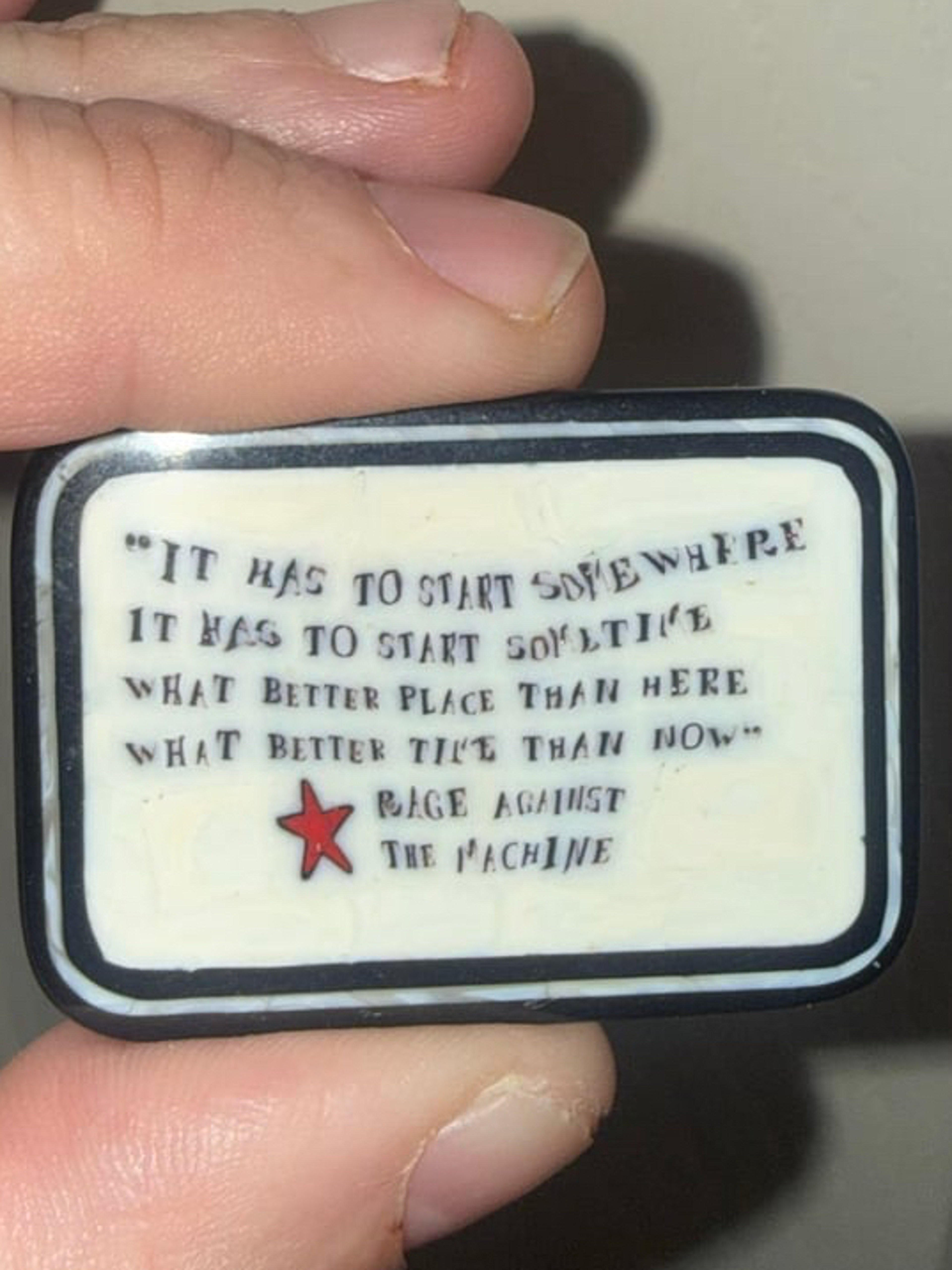 Preview pic of Rage Against The Machine Tile