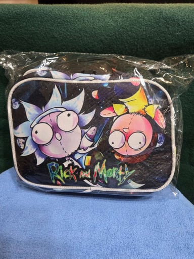 Preview pic of Rick & Morty smell proof padded locking bag