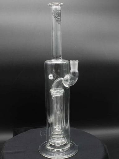 Preview pic of 4.0 Glass Signed Eric Ross Straight Showerhead Bong