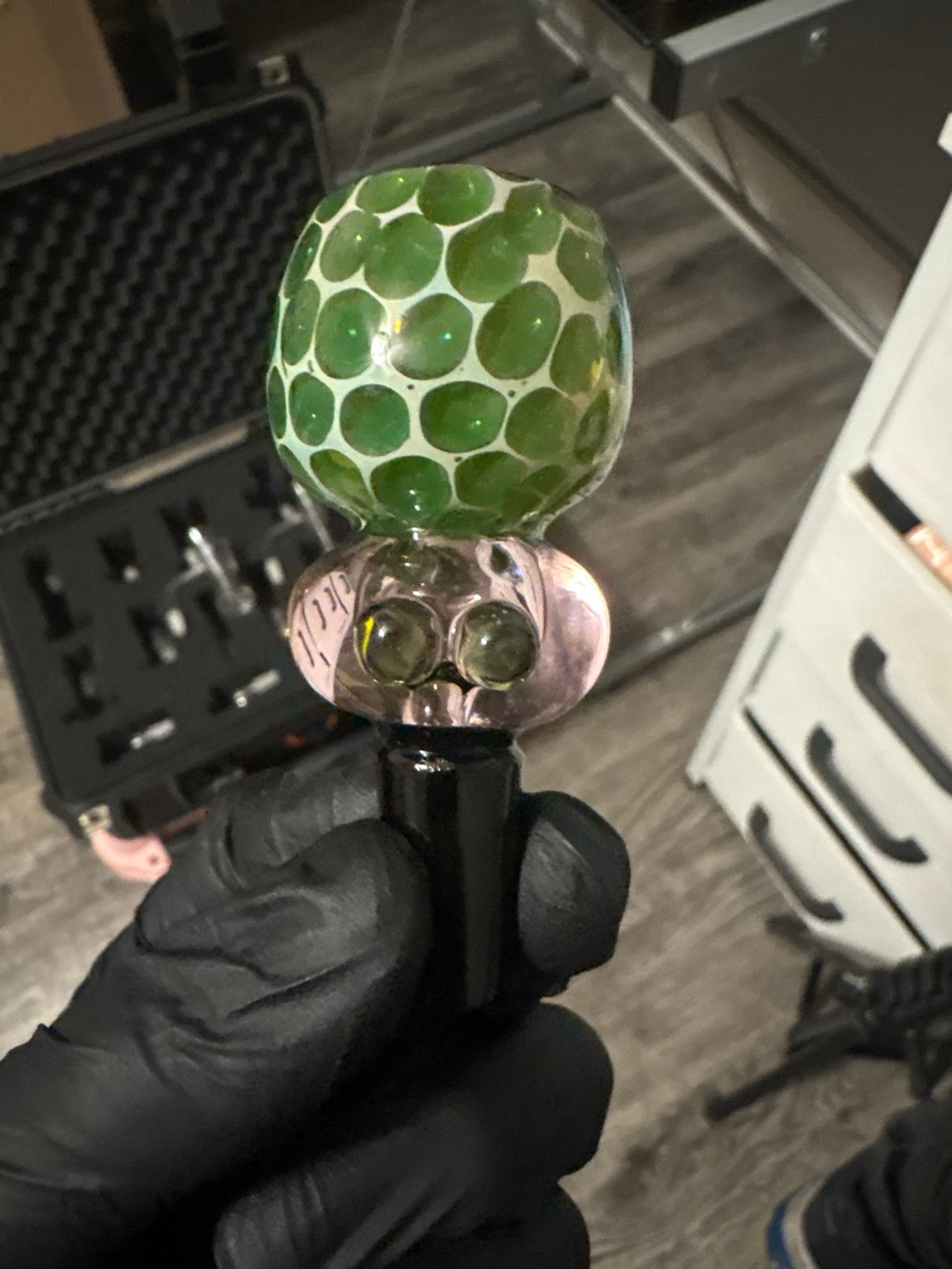 Preview pic of 14mm PASTEL FUMED HONEYCOMB BONG BOWL 1/2