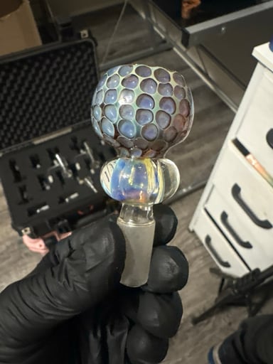 Preview pic of 14mm PASTEL FUMED HONEYCOMB BONG BOWL