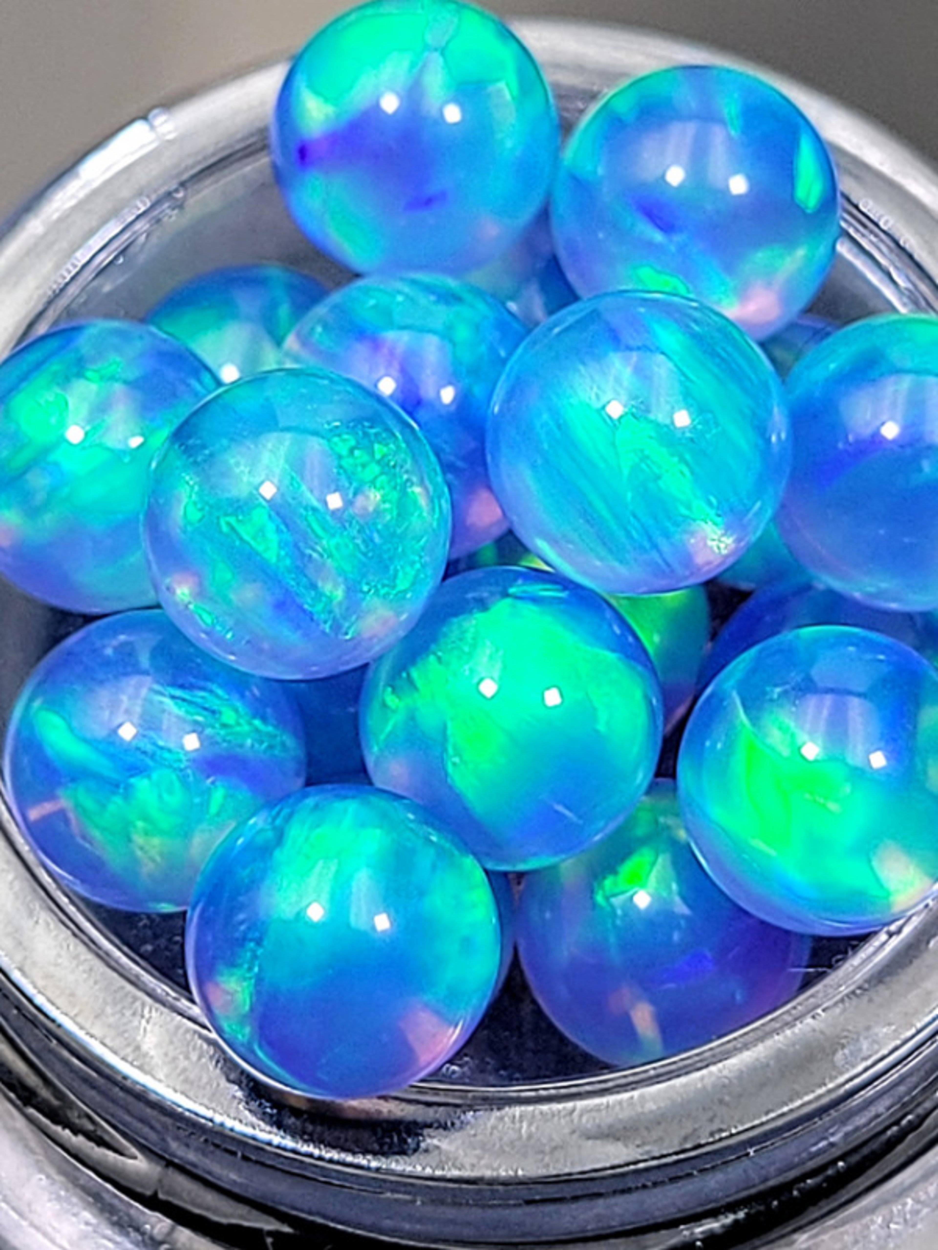 3mm Opal Sphere Pack of 10 Randomly Selected Colors image 0