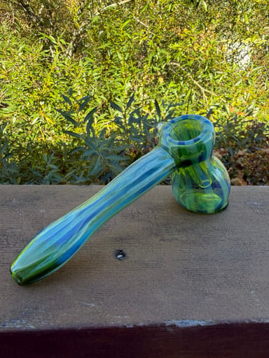 Preview pic of Green and Blue fumed bubbler