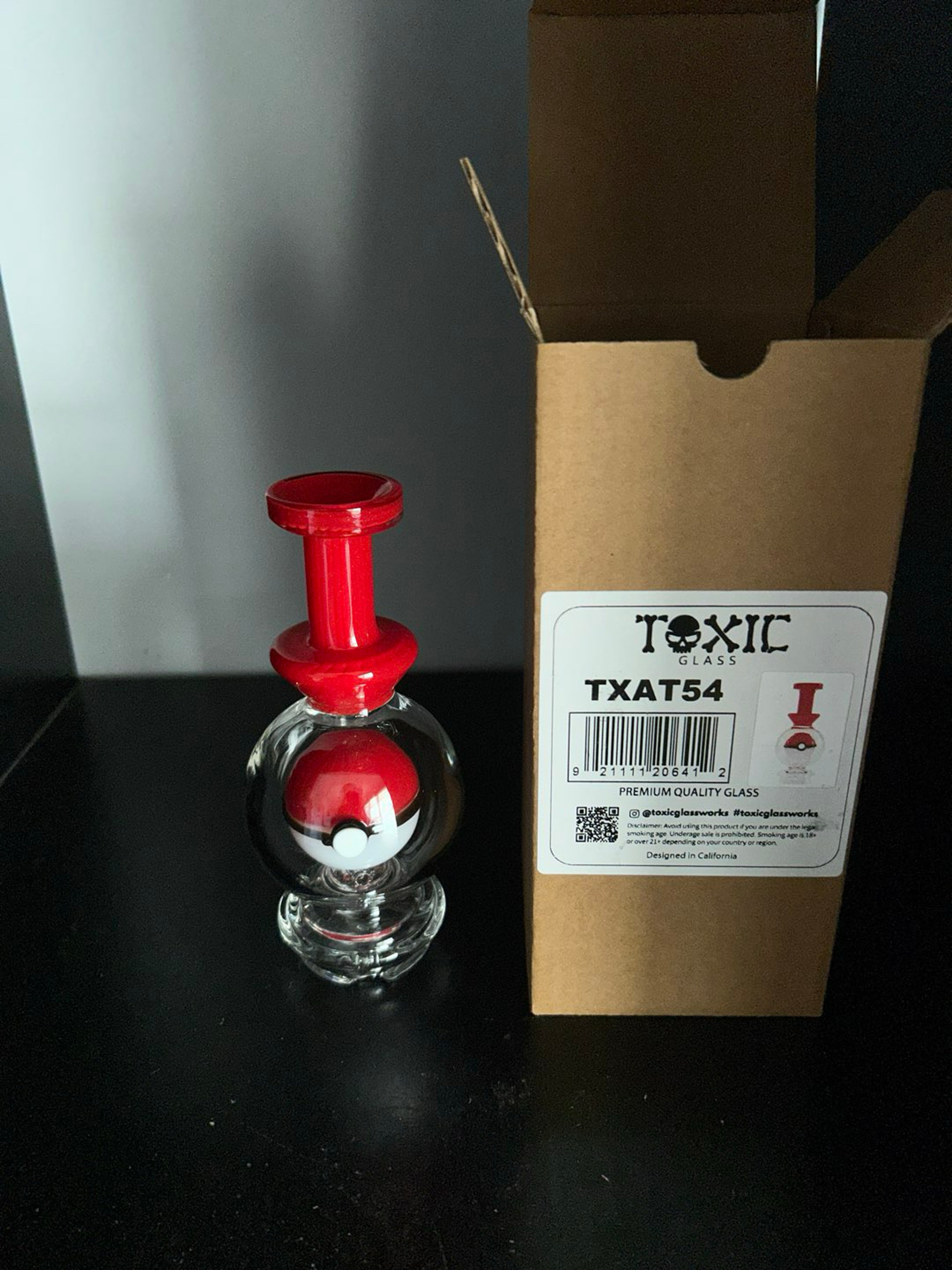 Preview pic of Toxic Glass Pokeball Replacement To Attachment For Puffco Peak & Peak Pro