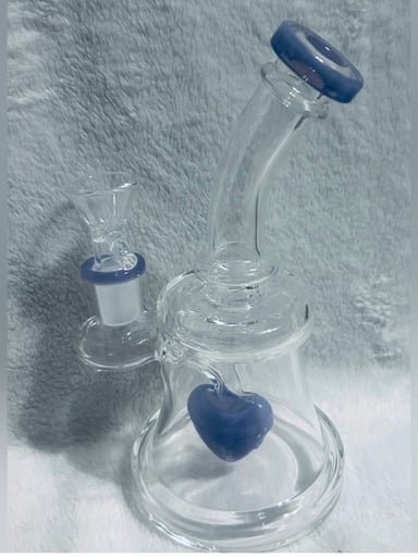 Preview pic of Glass bong with Heart 💜 percolator
