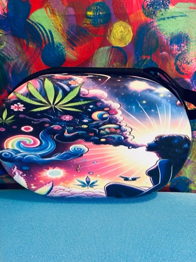 Preview pic of Beautiful Hippie glass hand piece All in 1 travel case