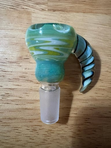 Preview pic of Spotted Rhino Sea Slyme Wig Wag 14mm Bowl