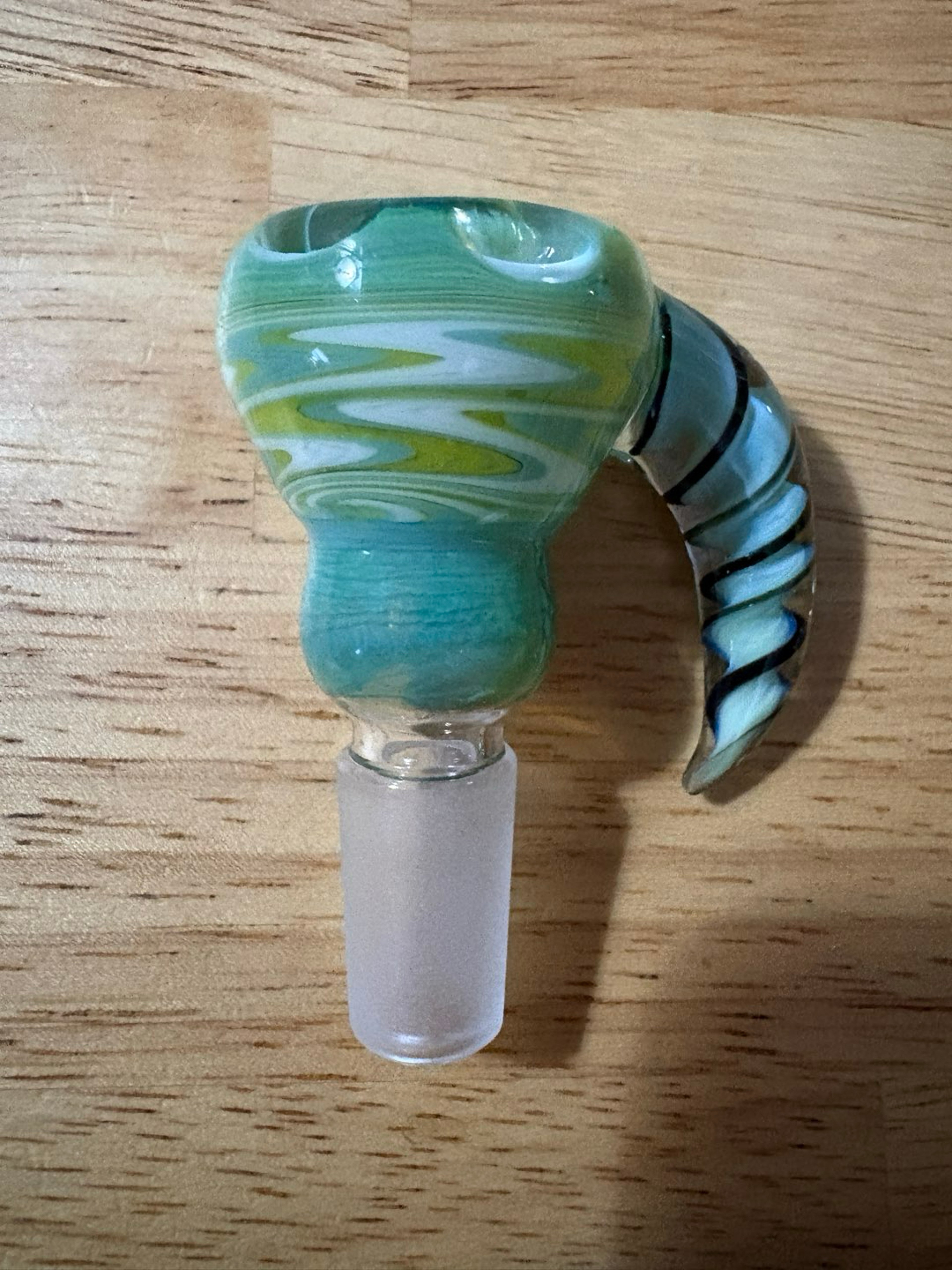 Spotted Rhino Sea Slyme Wig Wag 14mm Bowl image 0