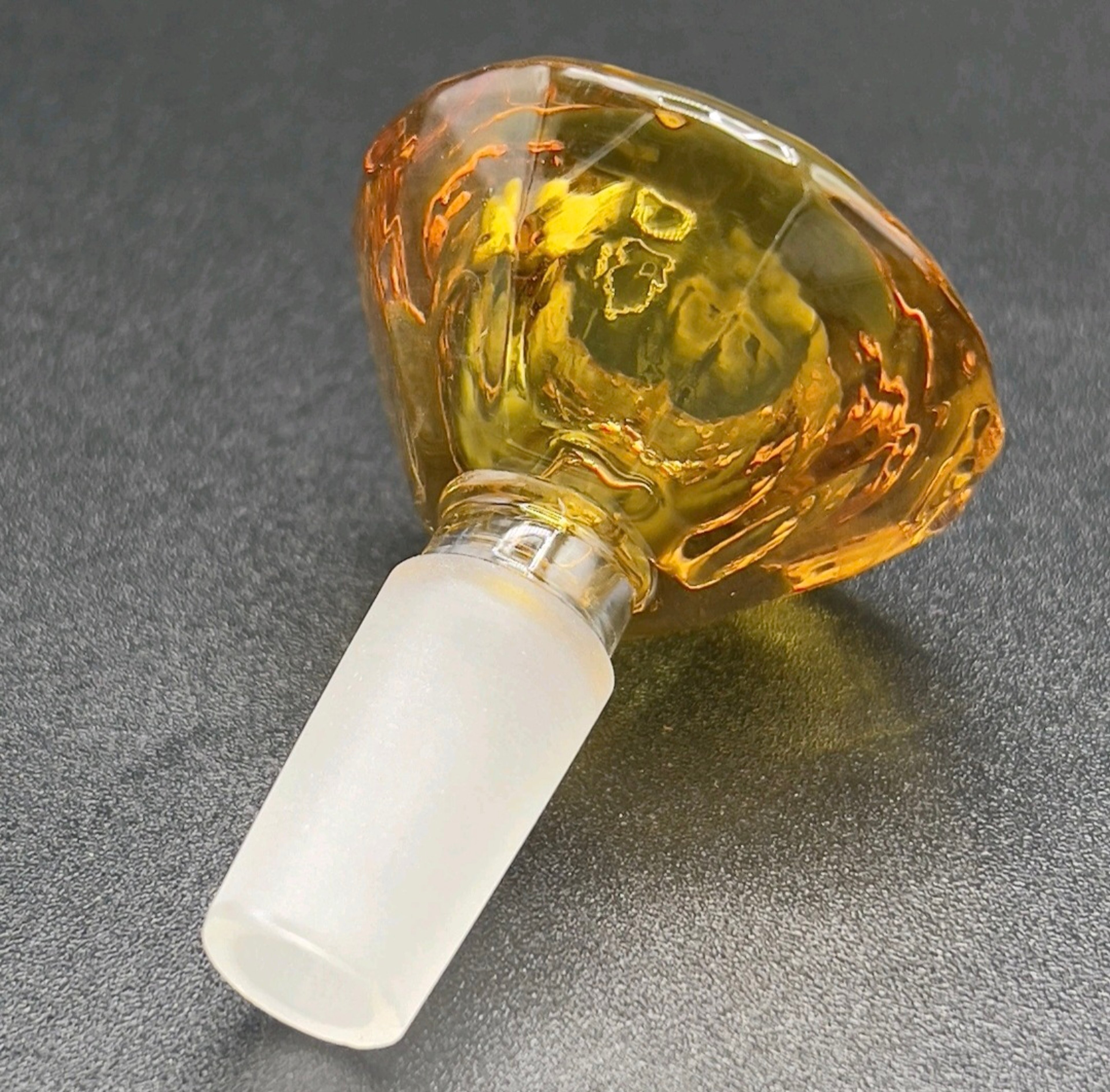 14mm LARGE DIAMOND Glass Bong Bowl Slide image 0