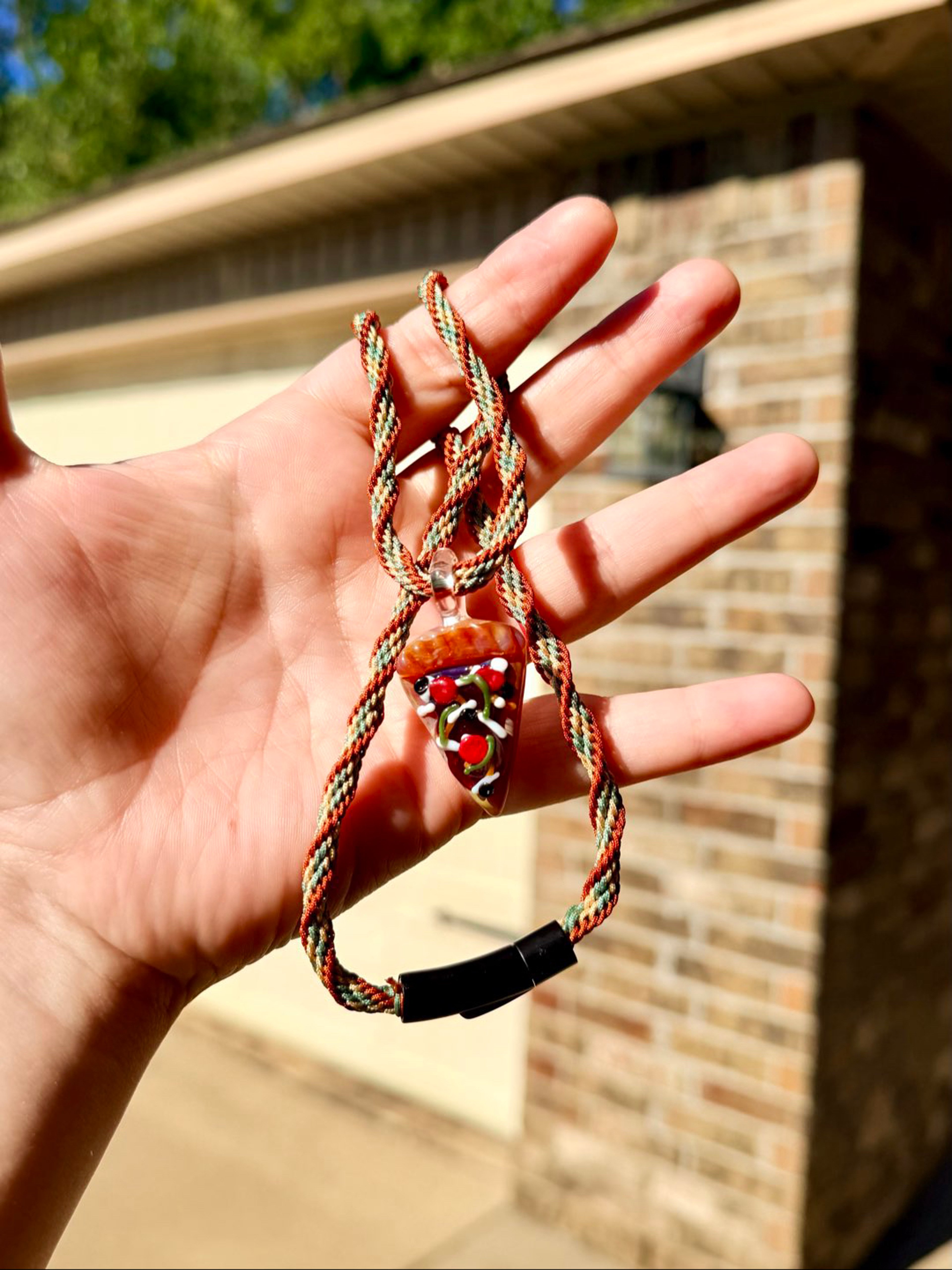 Supreme Pizza Slice with Custom Cord image 0