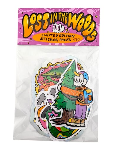 Preview pic of Skully Vibes "Lost in the Woods" Sticker Pack