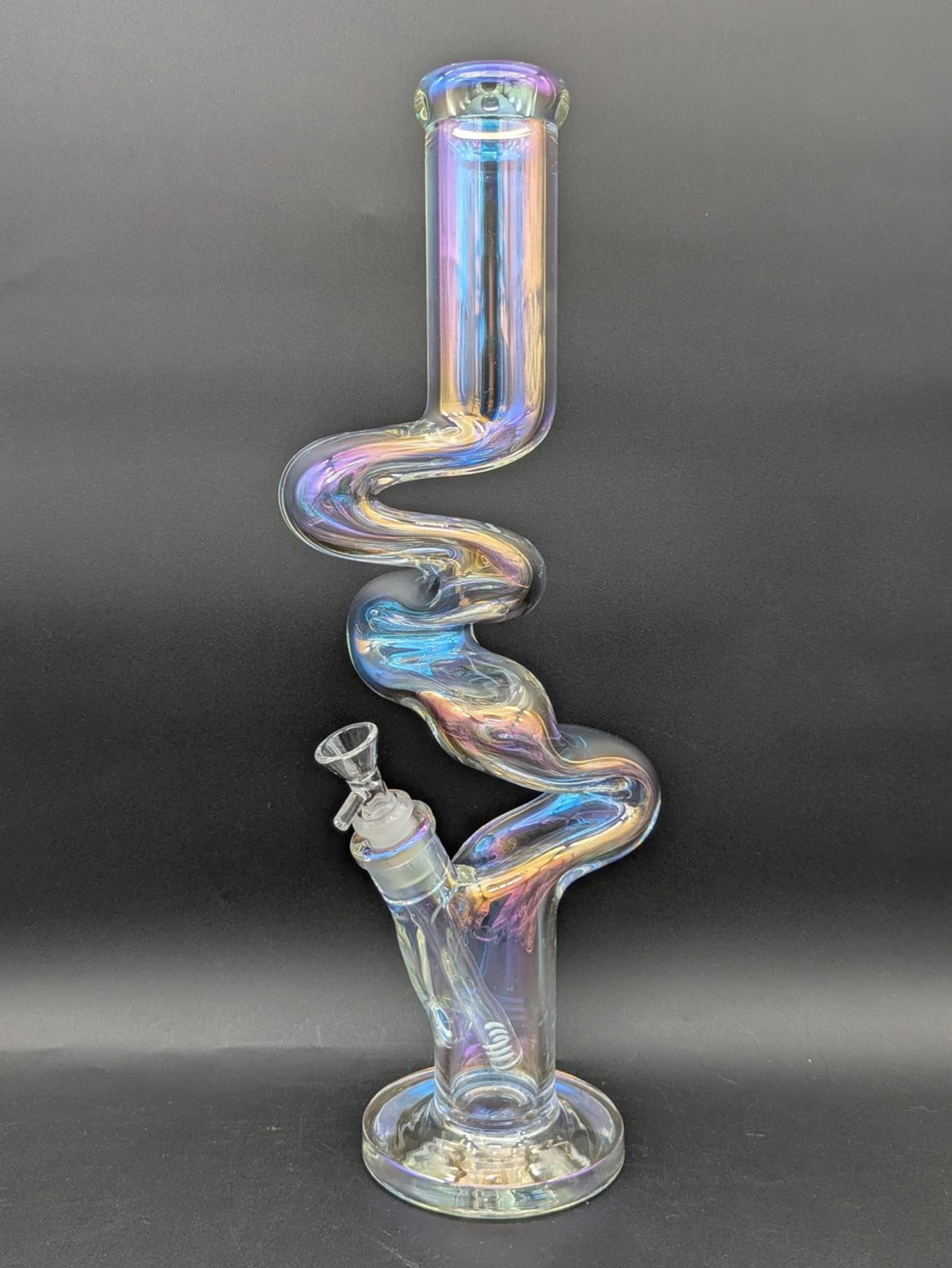 17" IRIDESCENT MULTI KINK BONG image 0