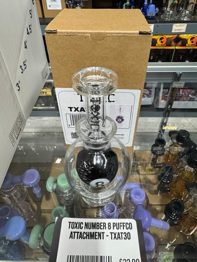 Preview pic of Toxic Glass 8 Ball Replacement Top Attachment For Puffco Peak