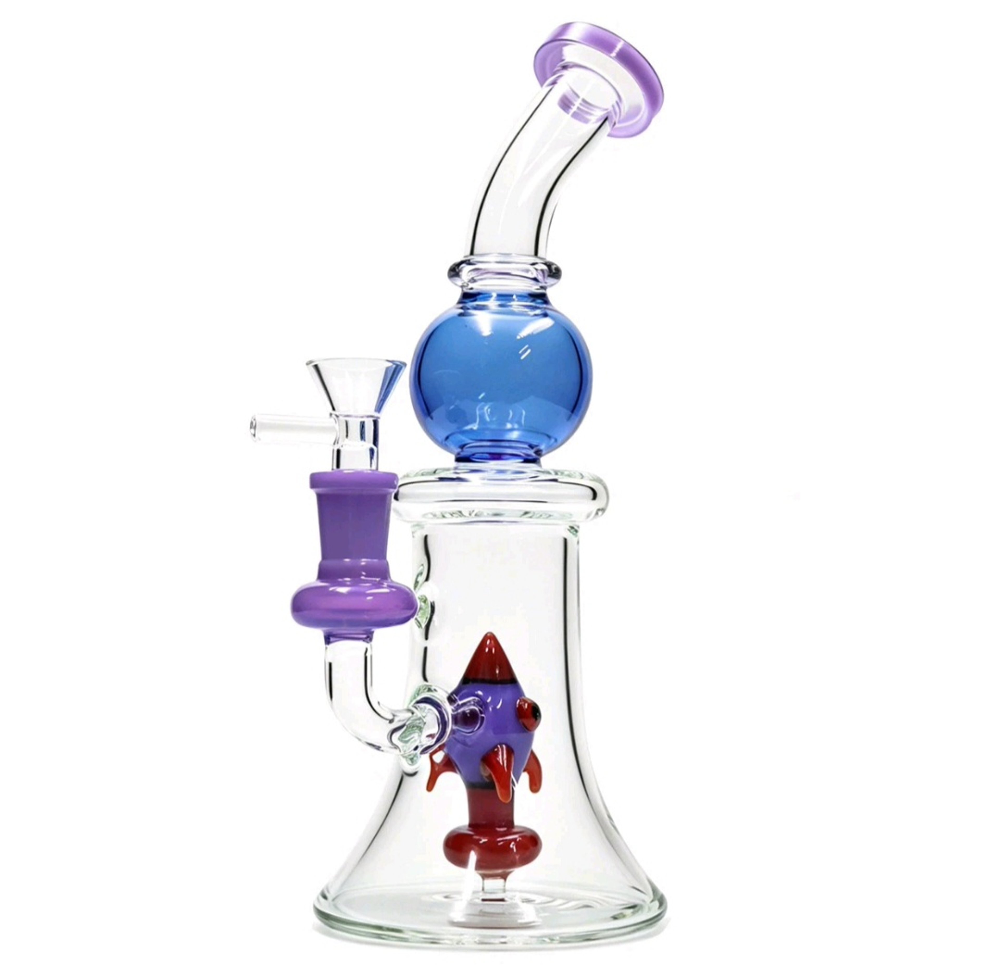 🚨10' Premium High Quality Glass Water Bong W/Percolator & 14mm Bowl image 0
