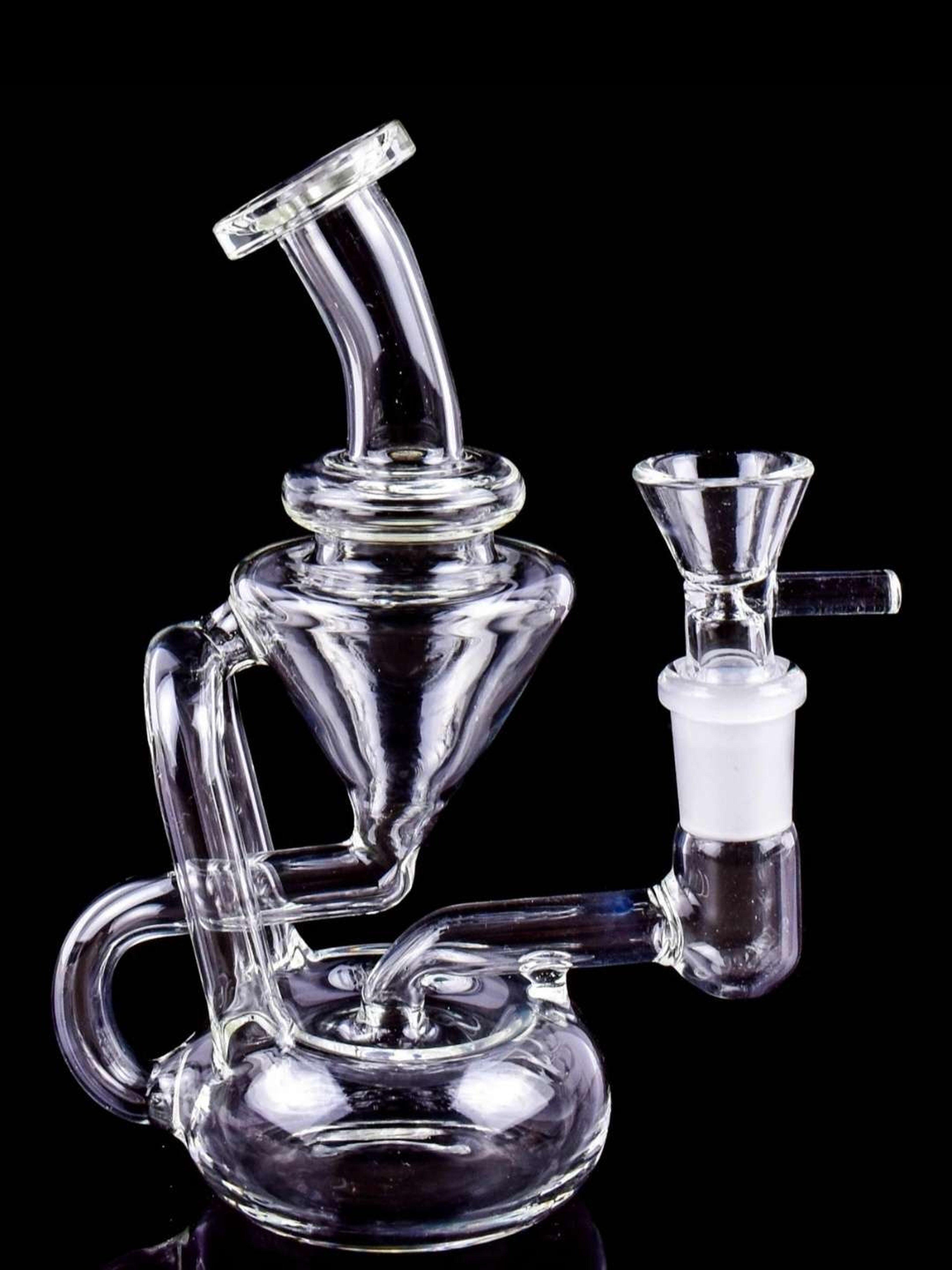 🚨6' Premium Quality🚨 Glass Water Bong Recycler W/ 14mm image 0