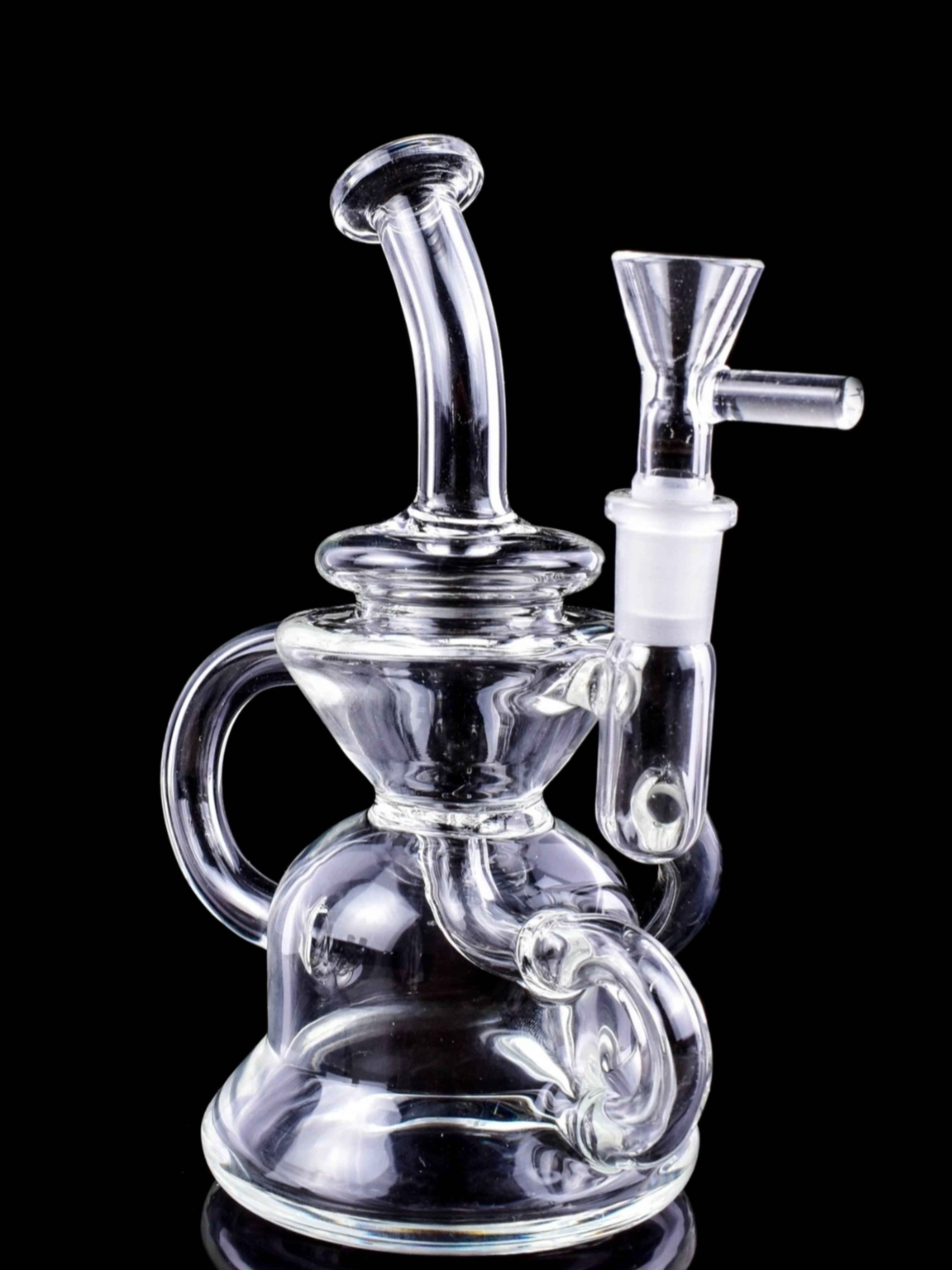🚨6' Premium Quality🚨 Glass Water Bong Recycler W/ 14mm image 0