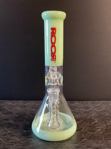 Preview pic of ROOR Tech Green Fixed 14mm Beaker Bong Rig