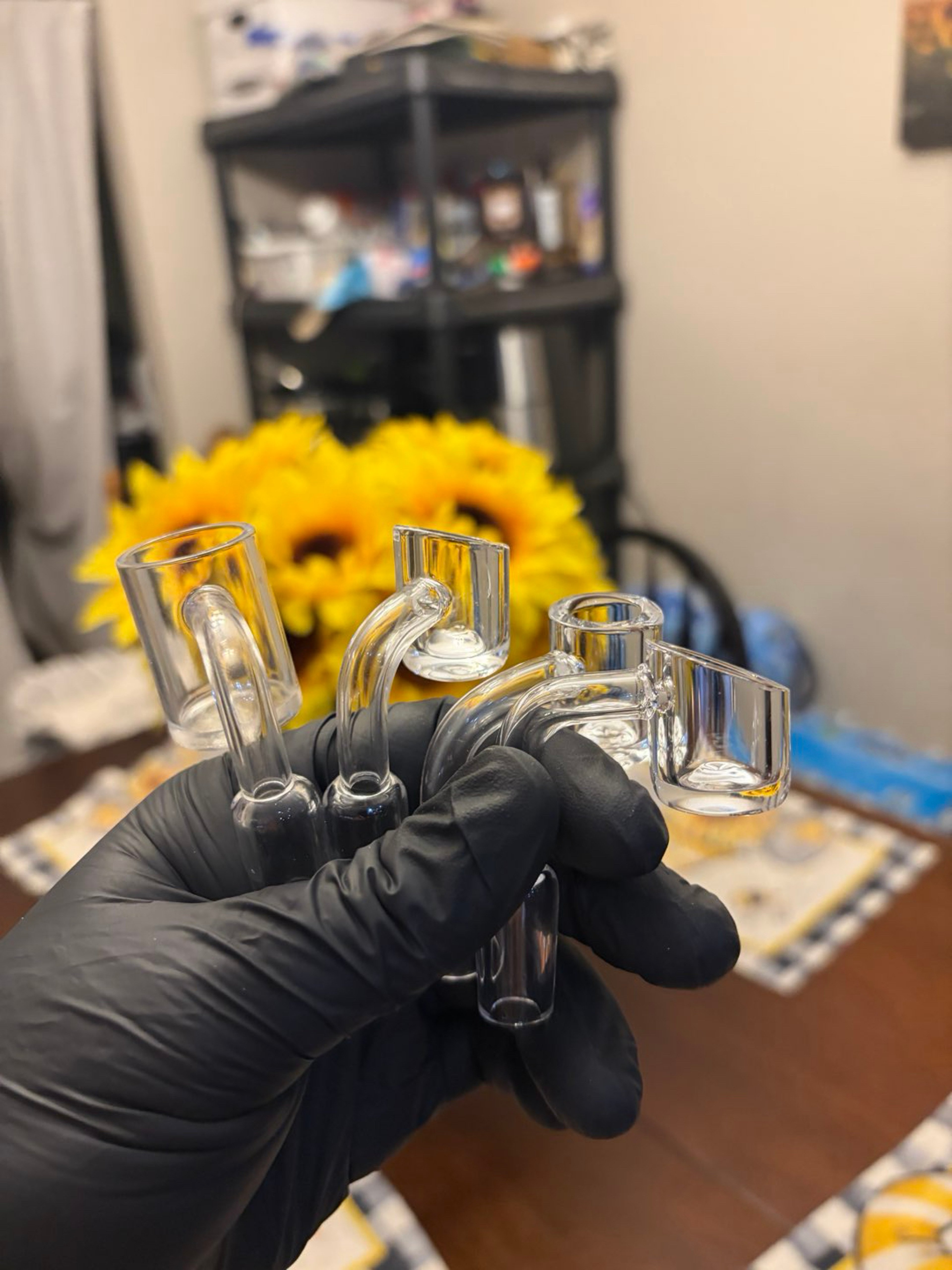 Preview pic of Four new basic banger buckets with purple carb cap