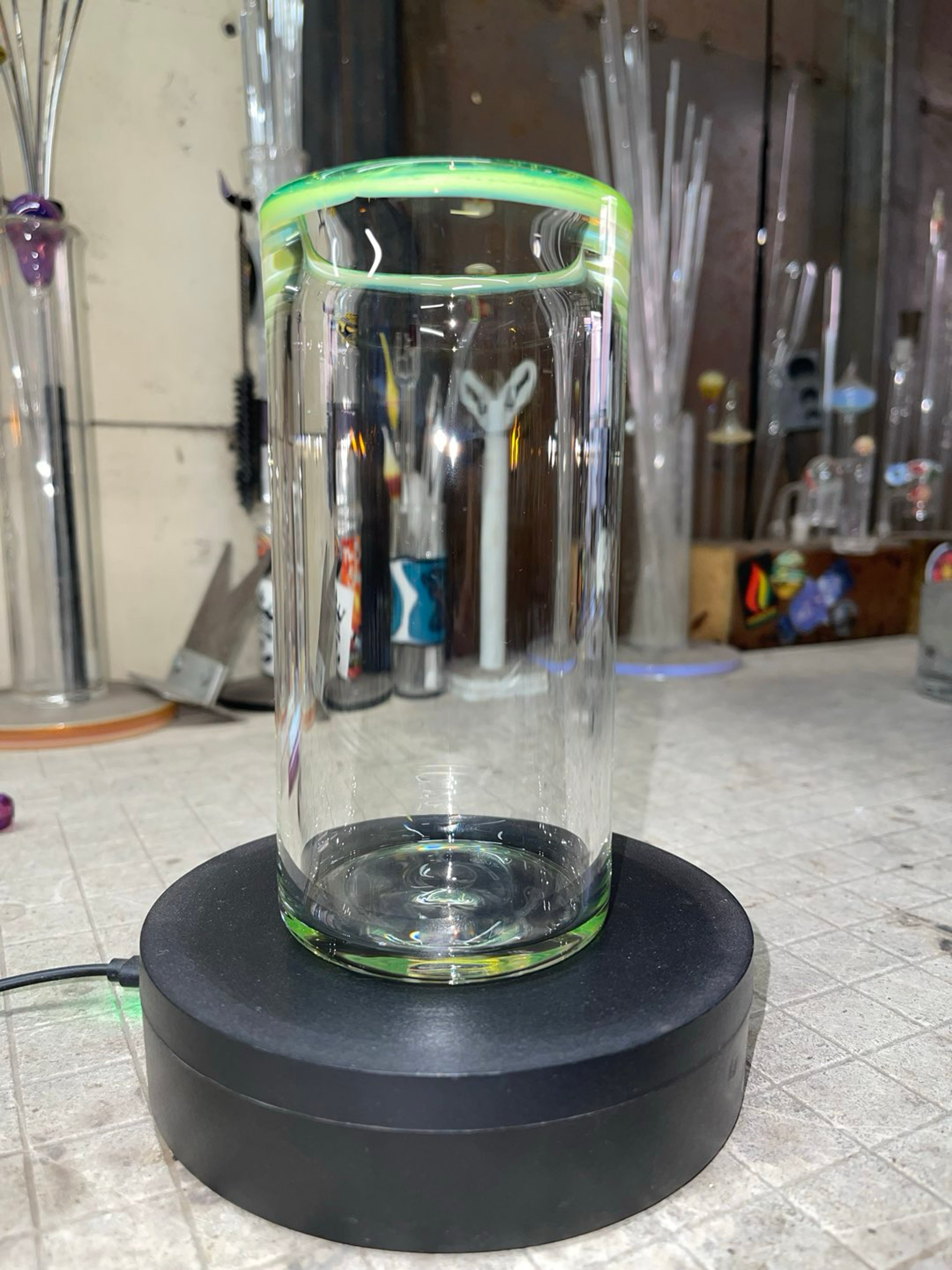 Preview pic of 6” tall 3” wide, green slyme color