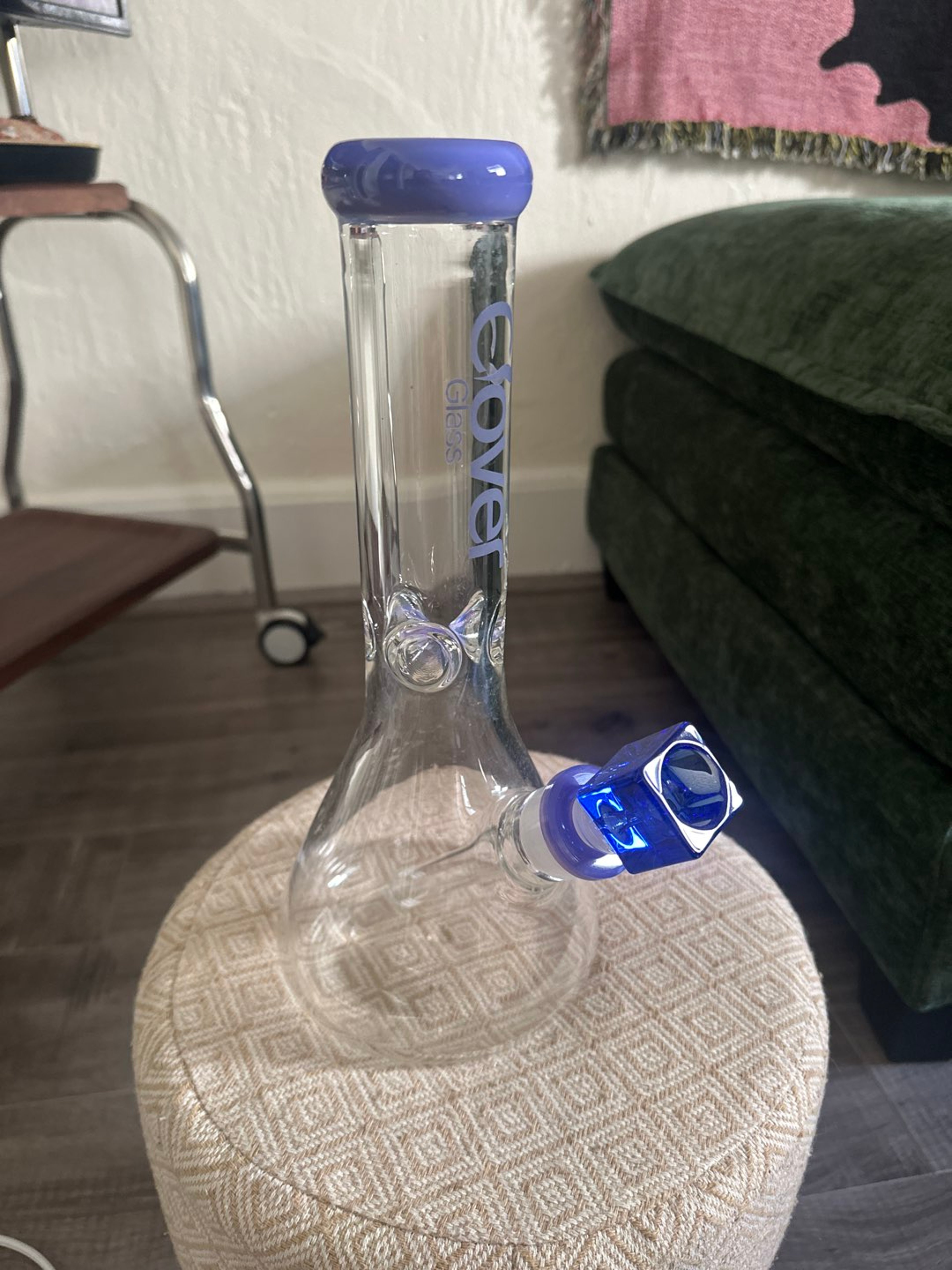 Preview pic of 12” Clover Glass Classic Beaker Water Pipe Bong
