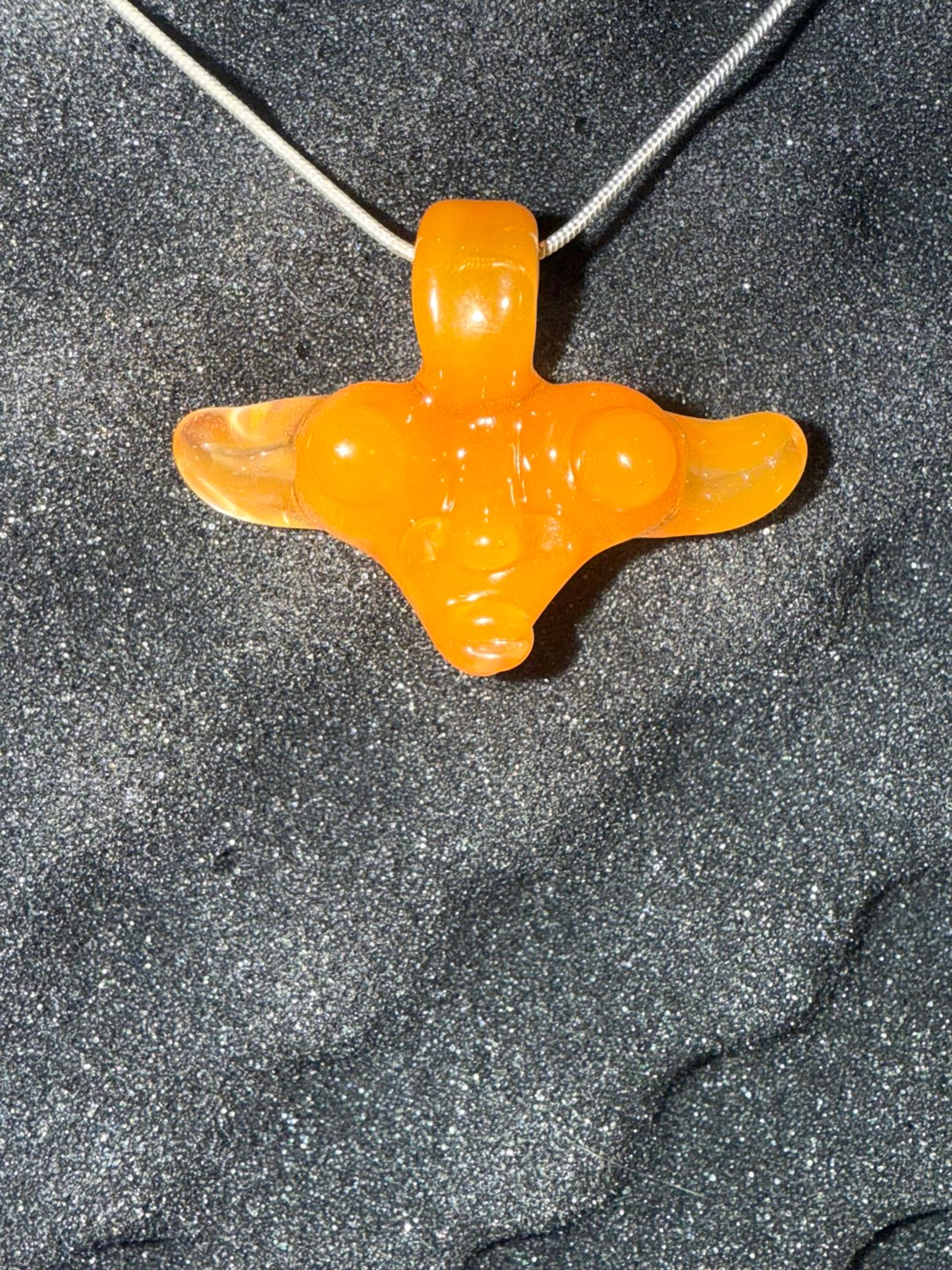 Preview pic of Light orange opal trip sitter pendant