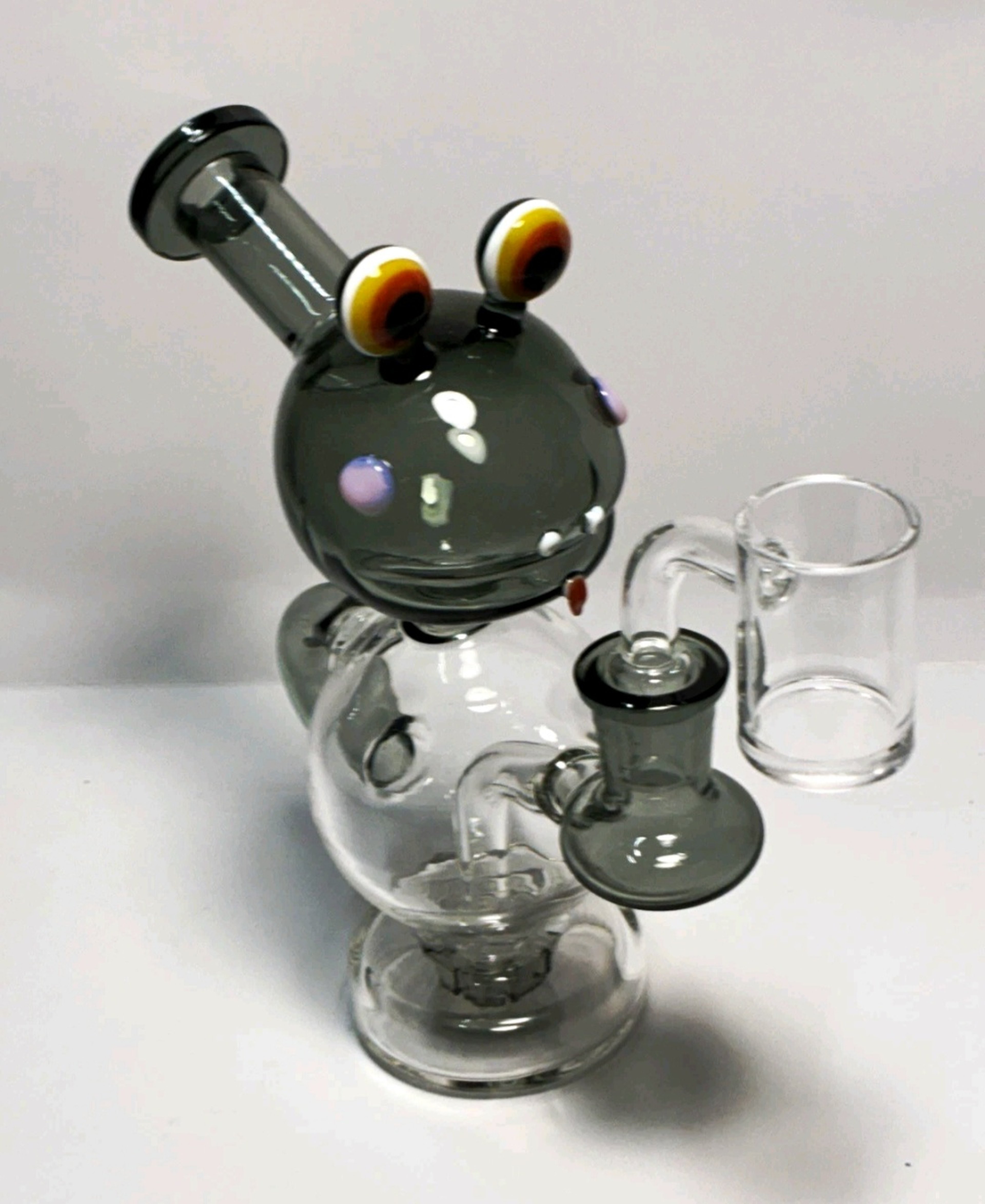 🚨6.5' Premium Quality Glass Water Bong W/ Yoshi Design & 14mm Bowl image 0