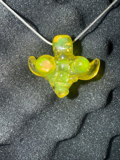 Preview pic of Opal cadmium yellow Sunya glass trip sitter