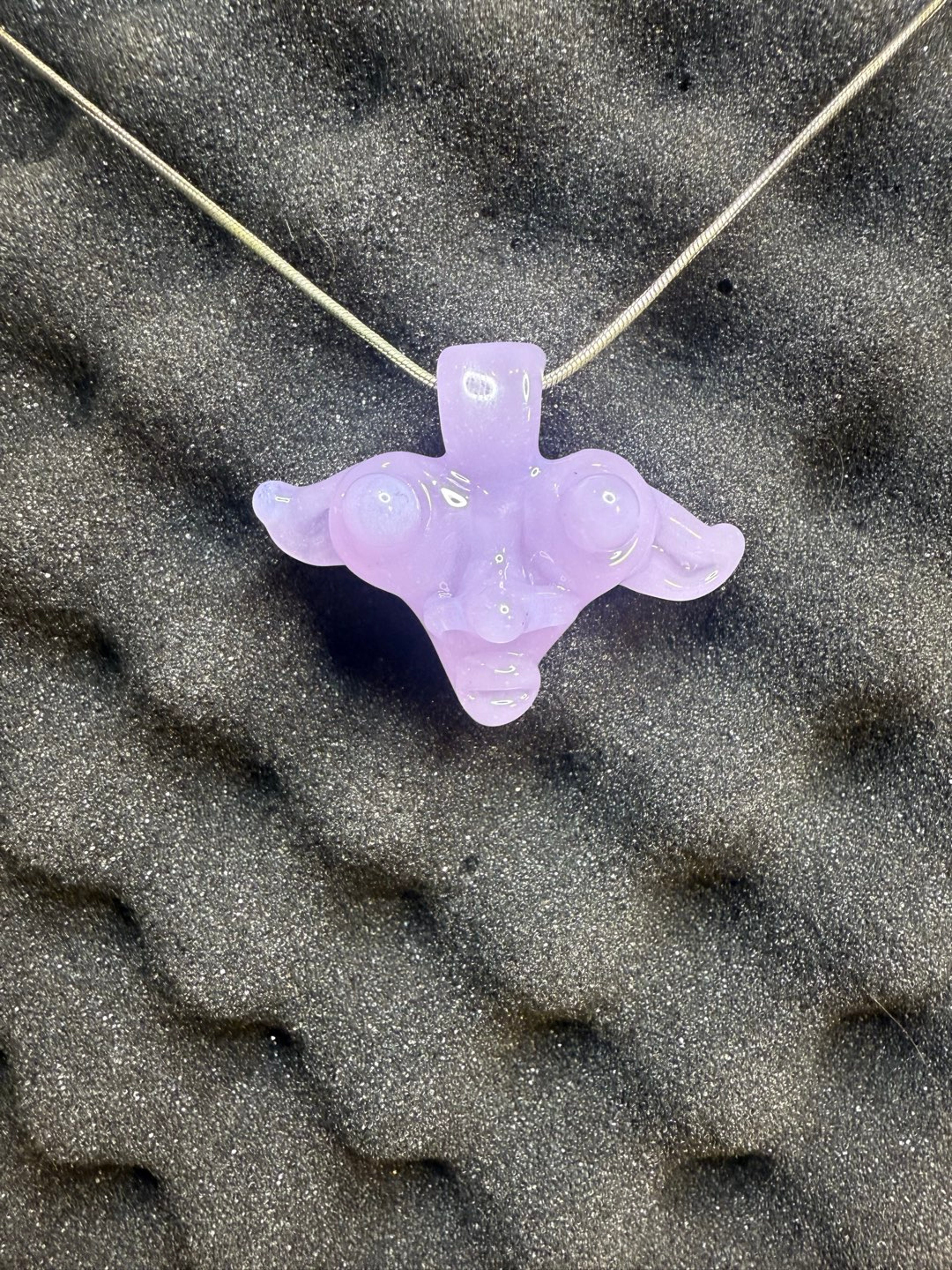 Preview pic of Purple lilac Sunya glass trip sitter pendant