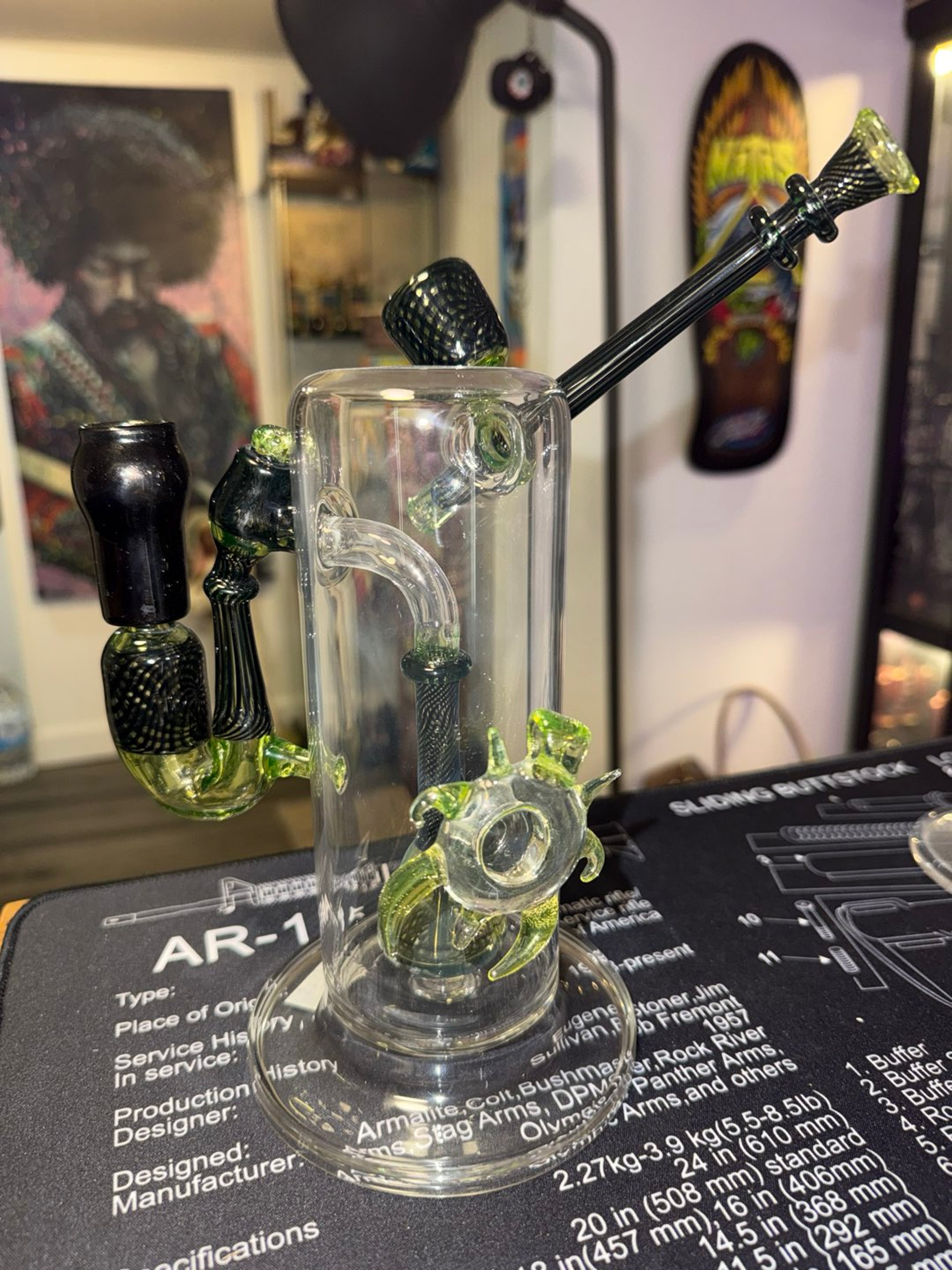 Rig in a bottle OG with dry pipe attached mouth piece image 0