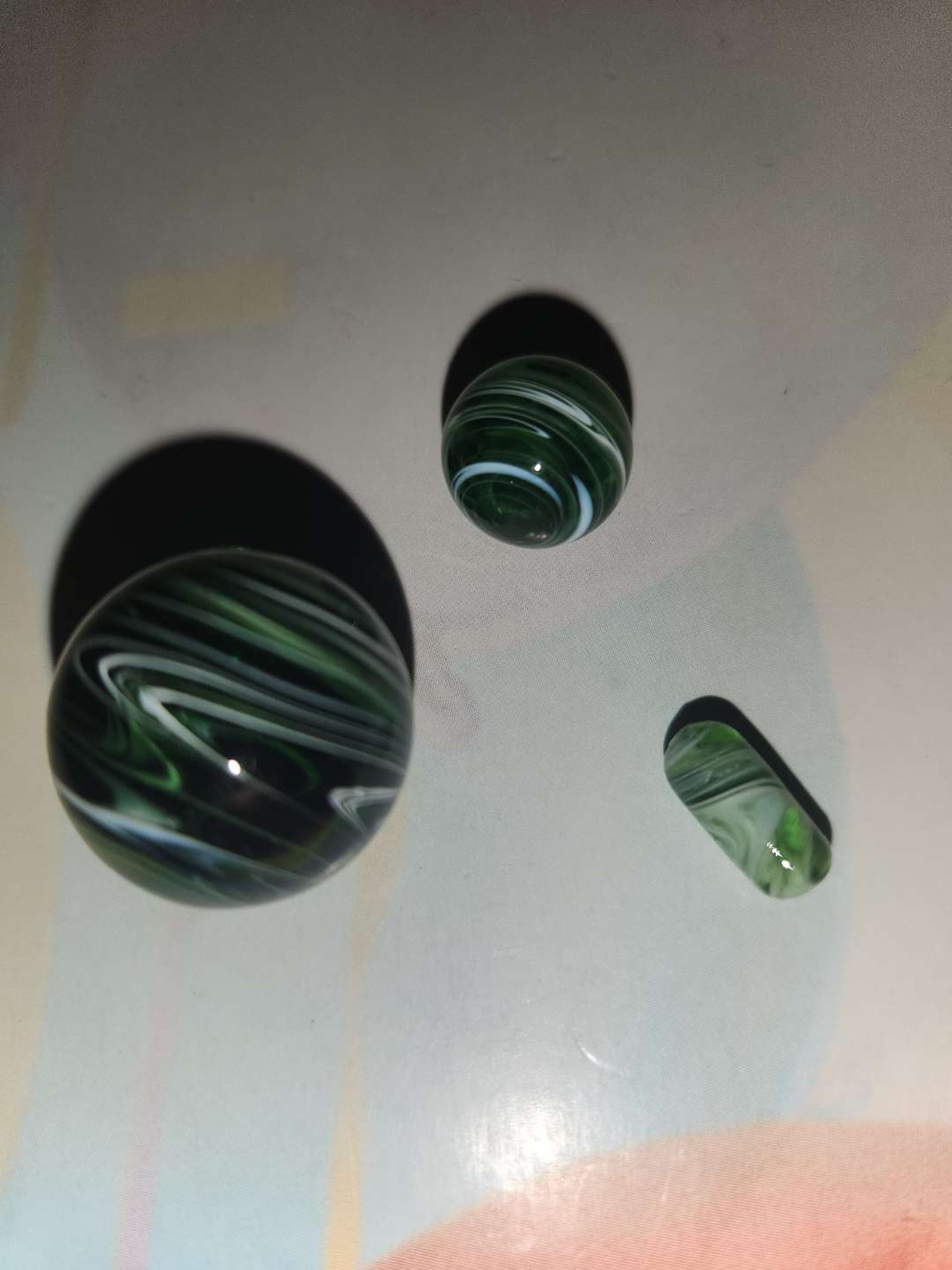 Preview pic of Terp pearl set green swirl