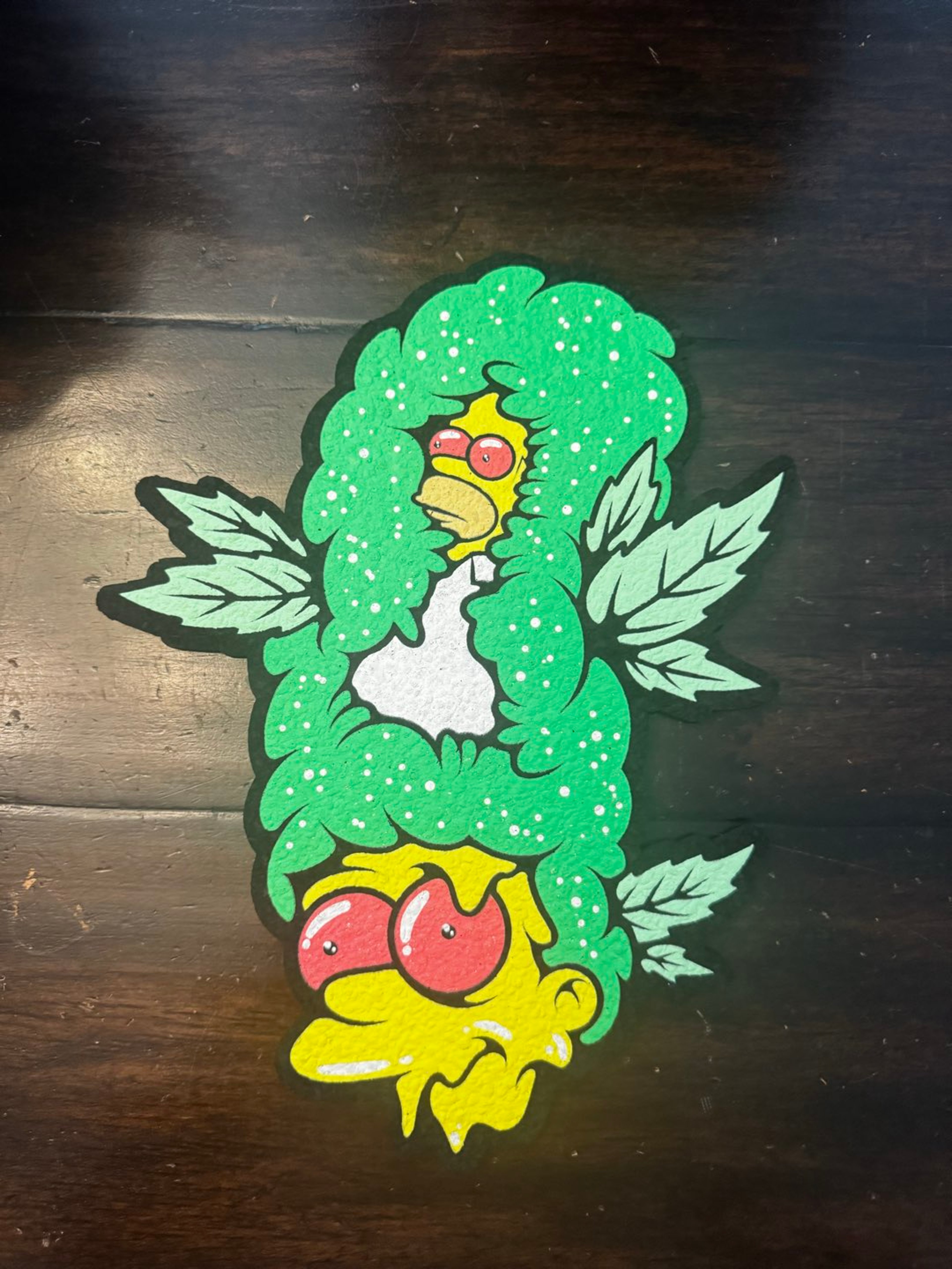 Preview pic of Born Ready Homer & Marge UV/Glow moodmat