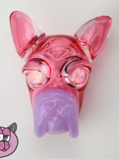 Preview pic of Swanny Glass Frenchie Pendant