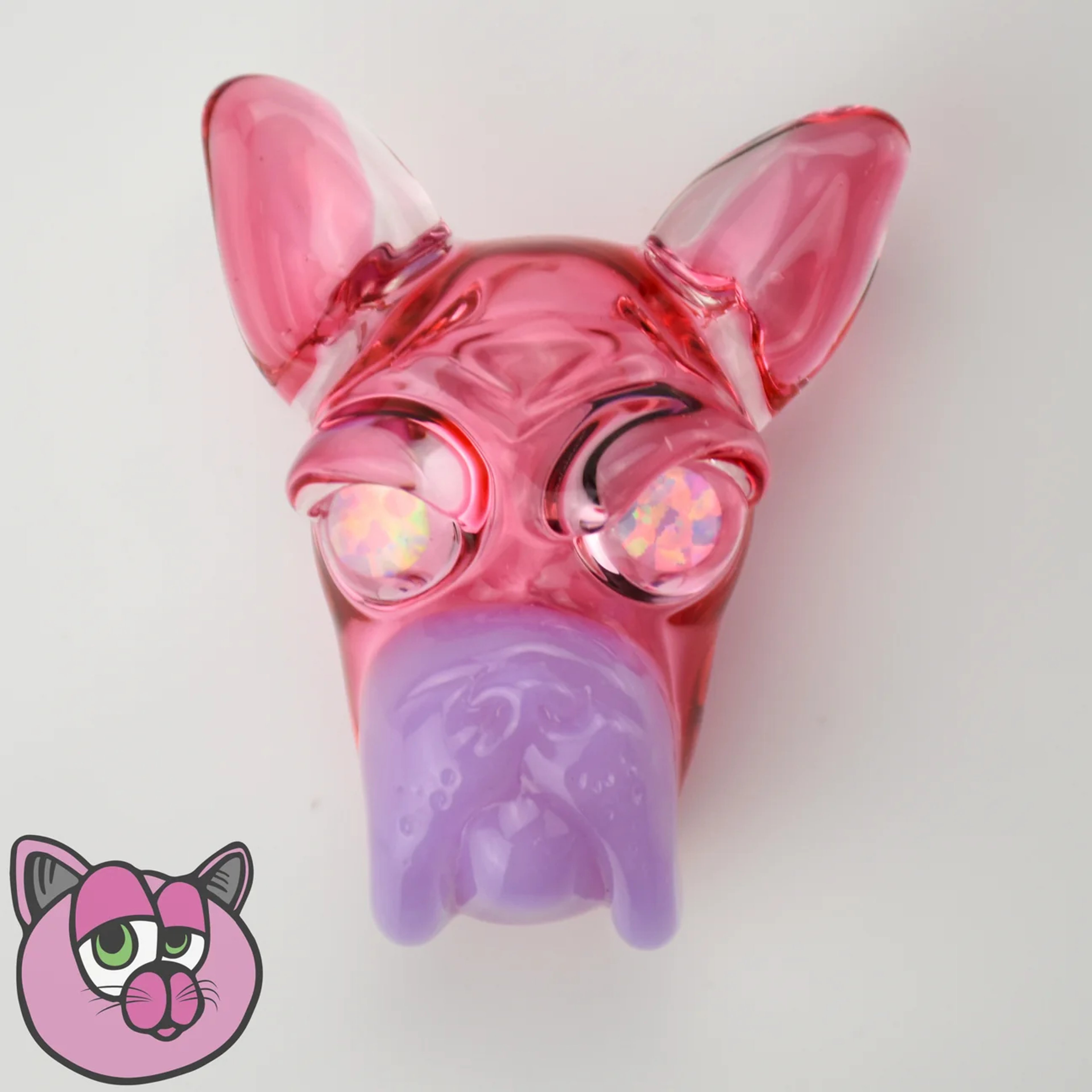 Swanny Glass Frenchie Pendant image 0
