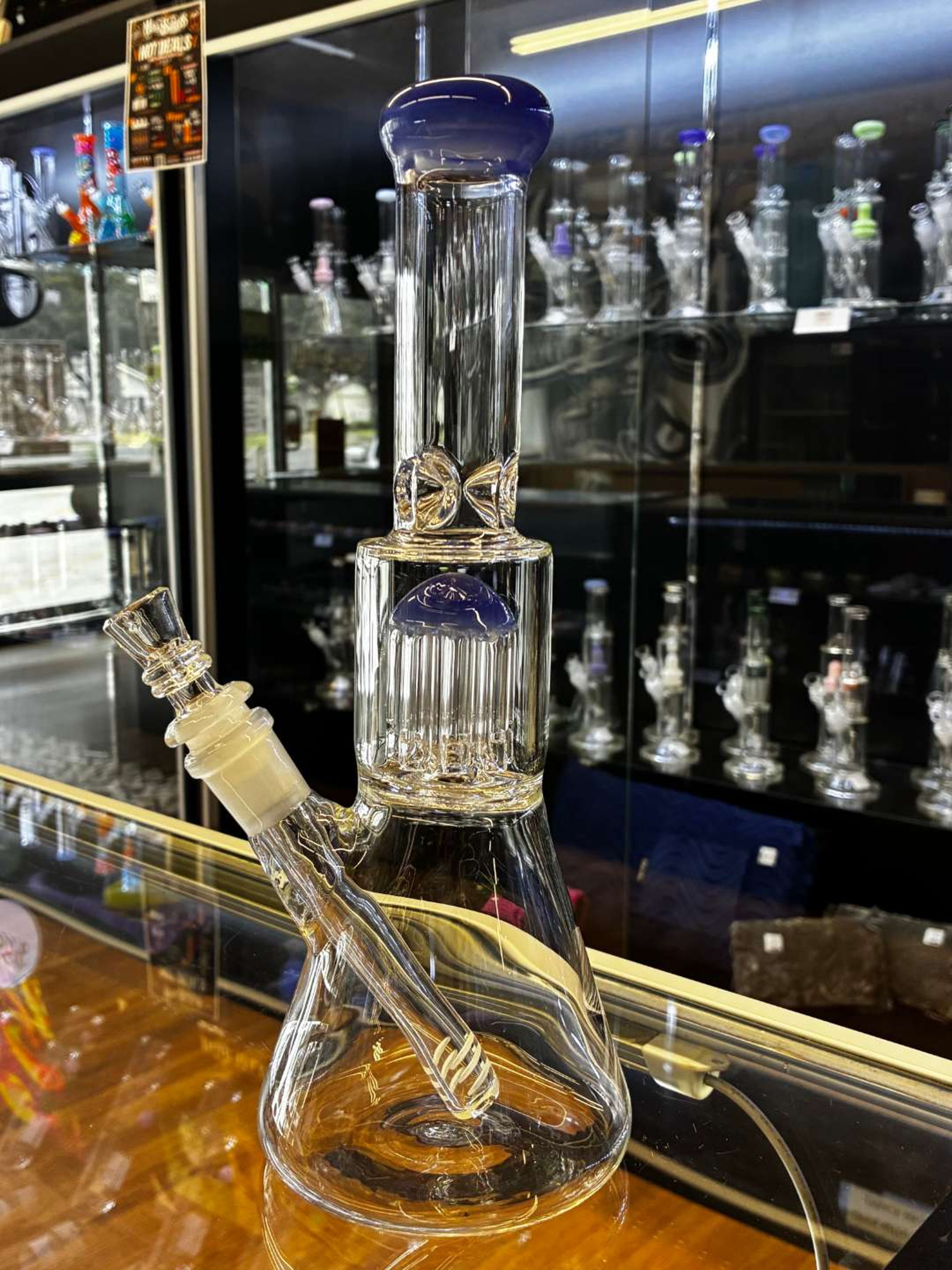 Preview pic of 10'' Beaker with 8 Arm Tree Perc w/ Snapper Bowl