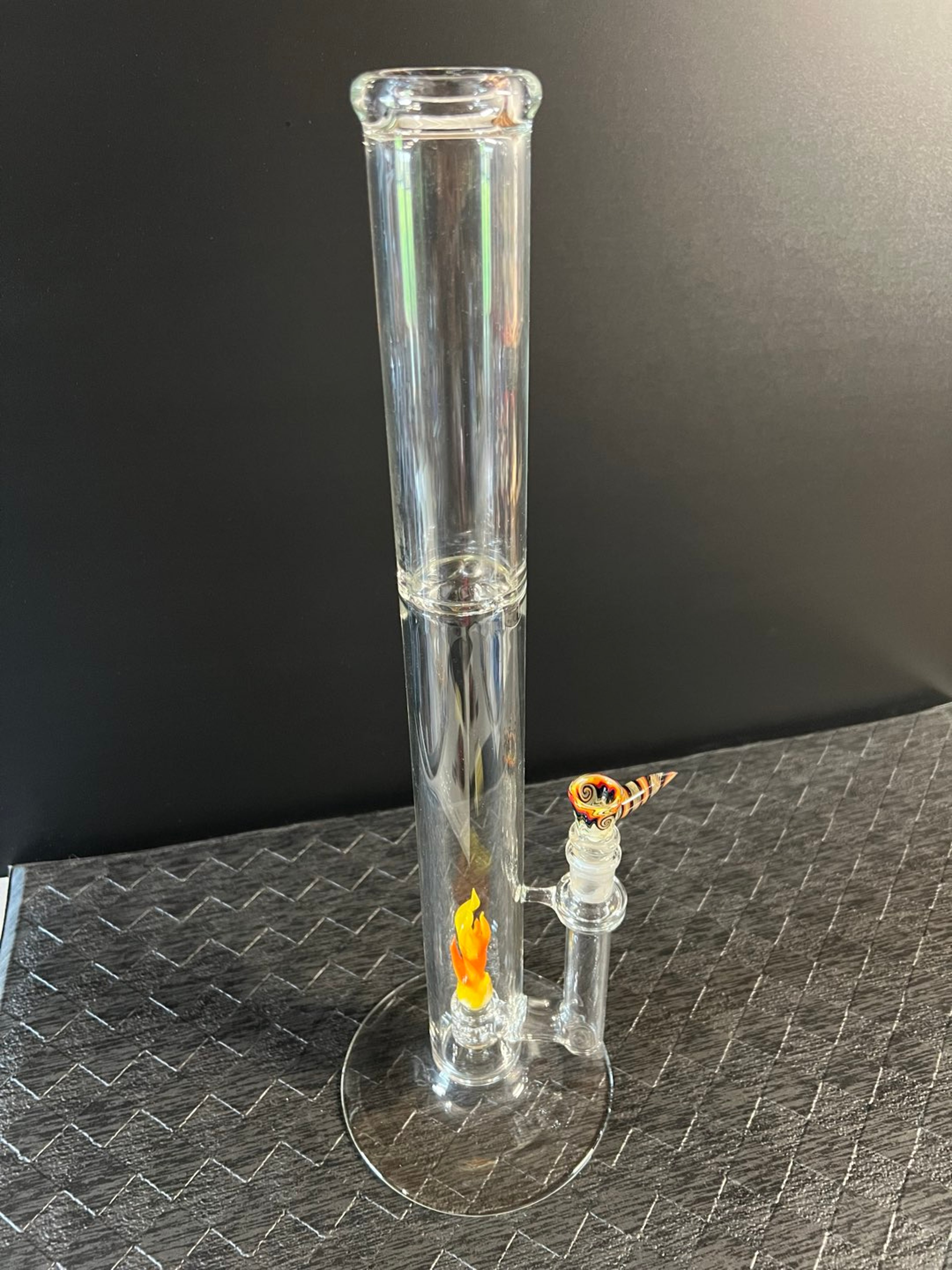 Fire Puck Perc Fixed 18mm Straight Tube with Mike Fro Slide image 0