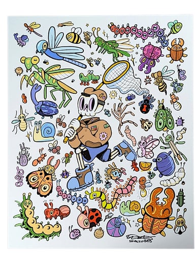 Preview pic of Skully Vibes "Bug Catcher" Print