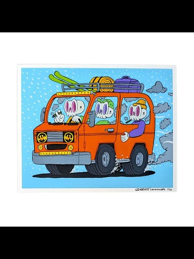 Preview pic of Skully Vibes "Adventure Van" Mini Print