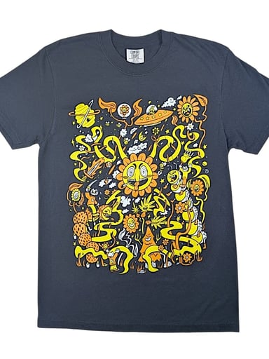 Preview pic of Skully Vibes "Battle for the Garden" Shirt - Black