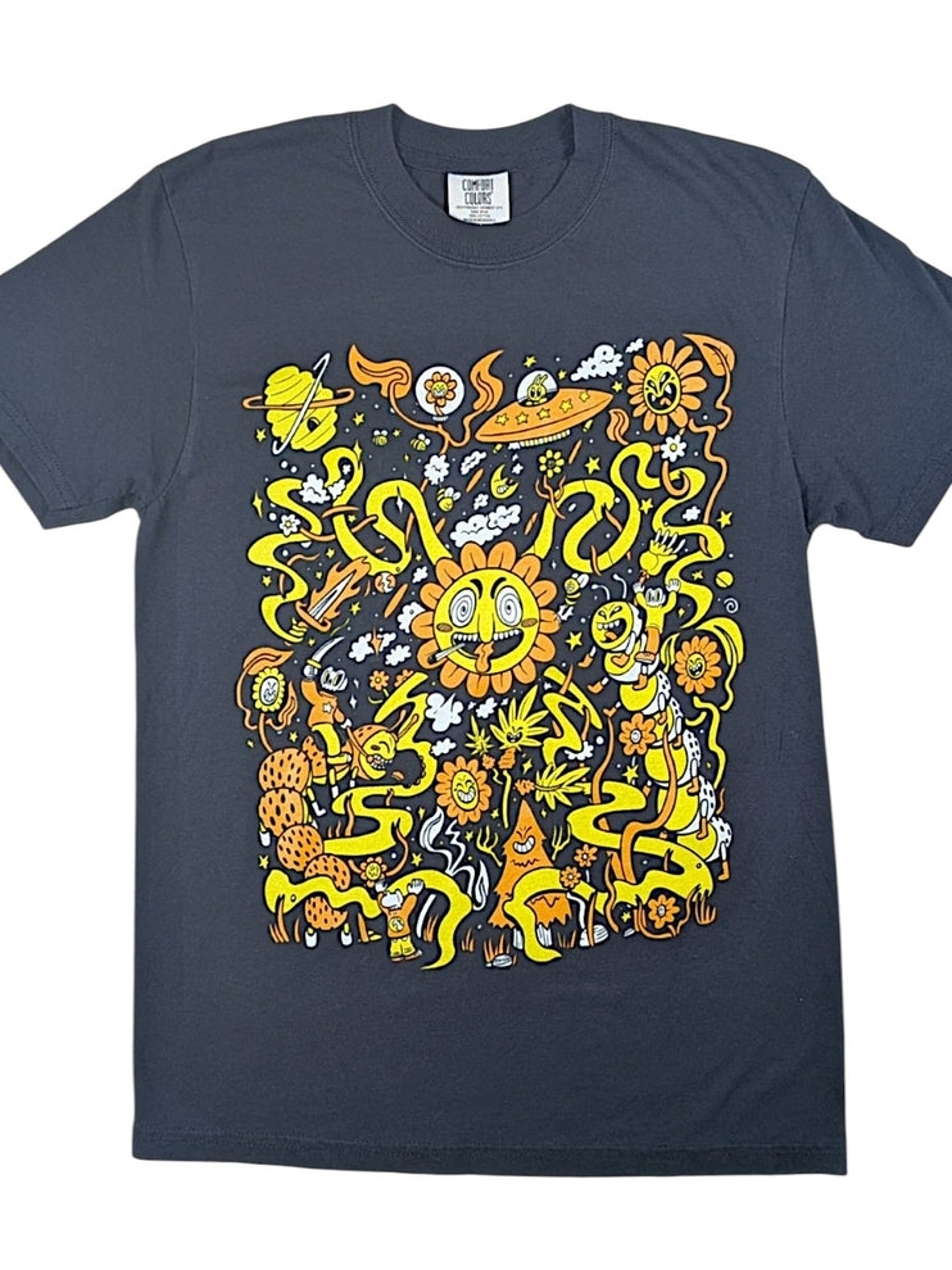 Preview pic of Skully Vibes "Battle for the Garden" Shirt - Black
