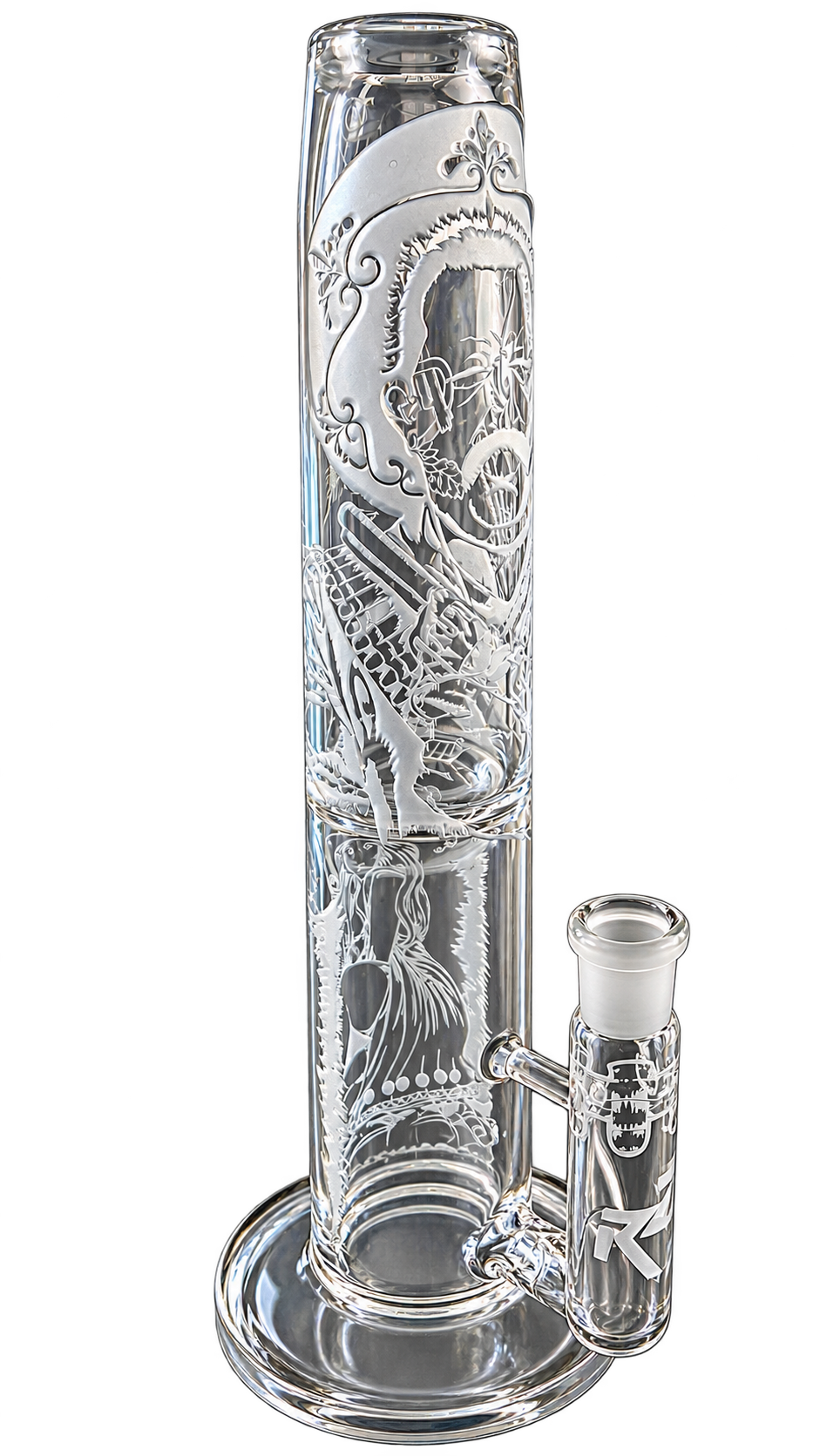Preview pic of Jerry Garcia RARE RAD COLLAB Liberty 503 Etched Water Pipe