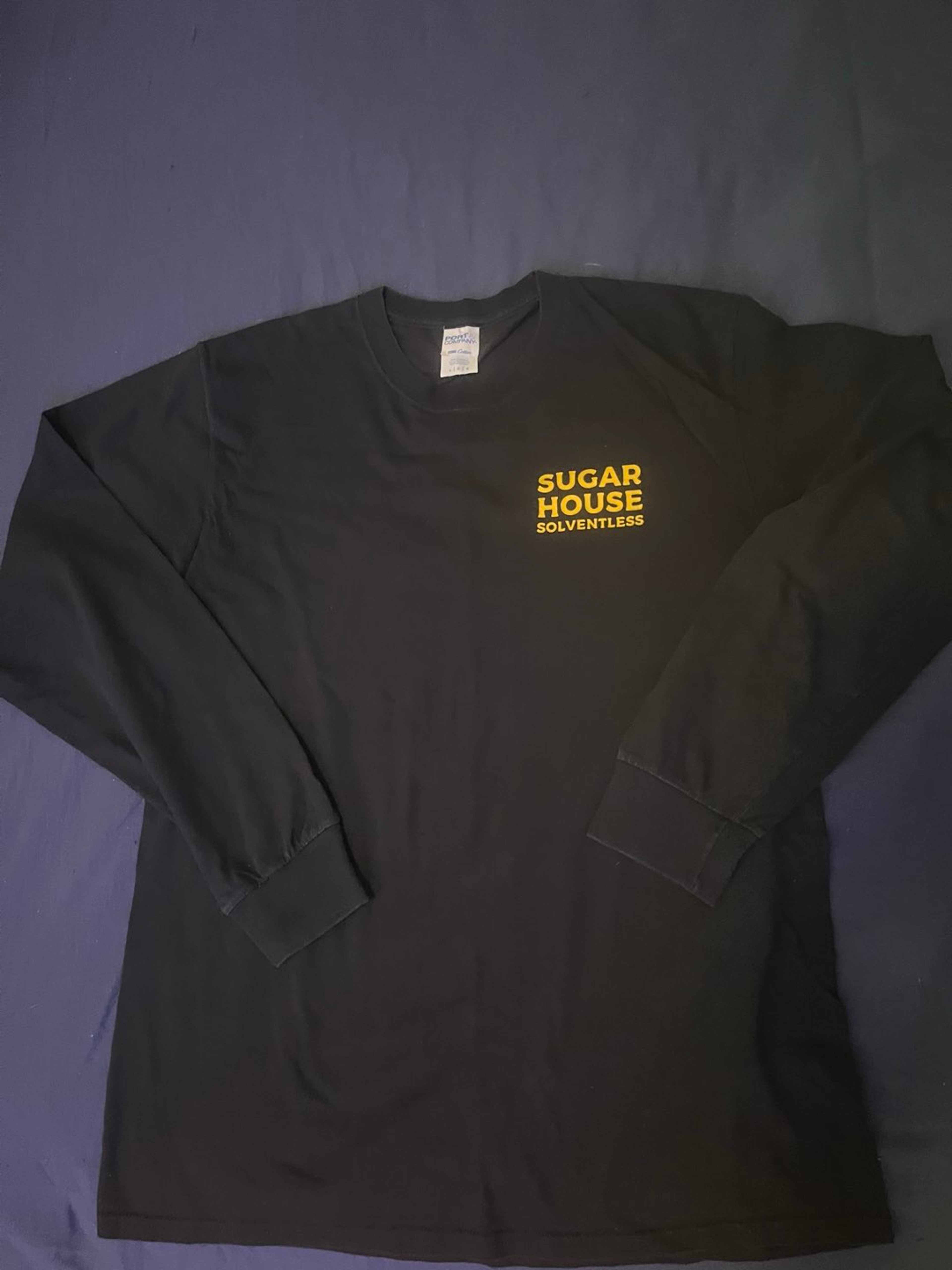 Preview pic of [OFFICIAL MERCH] Sugar House Solventless Graphic Long Sleeve Tee - Black